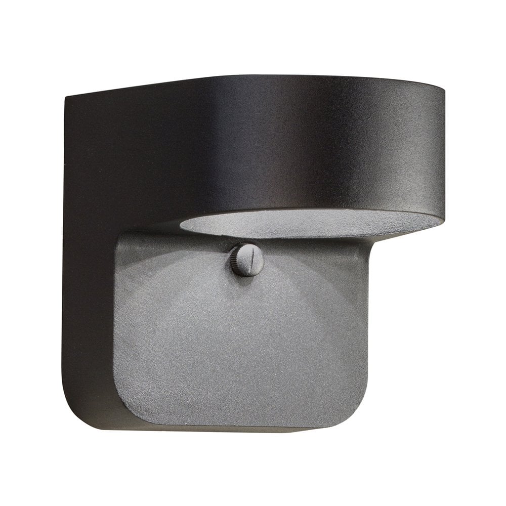 Kichler 11077BKT 5.5-in H Black Hardwired Dark Sky Integrated LED Outdoor Wall Light