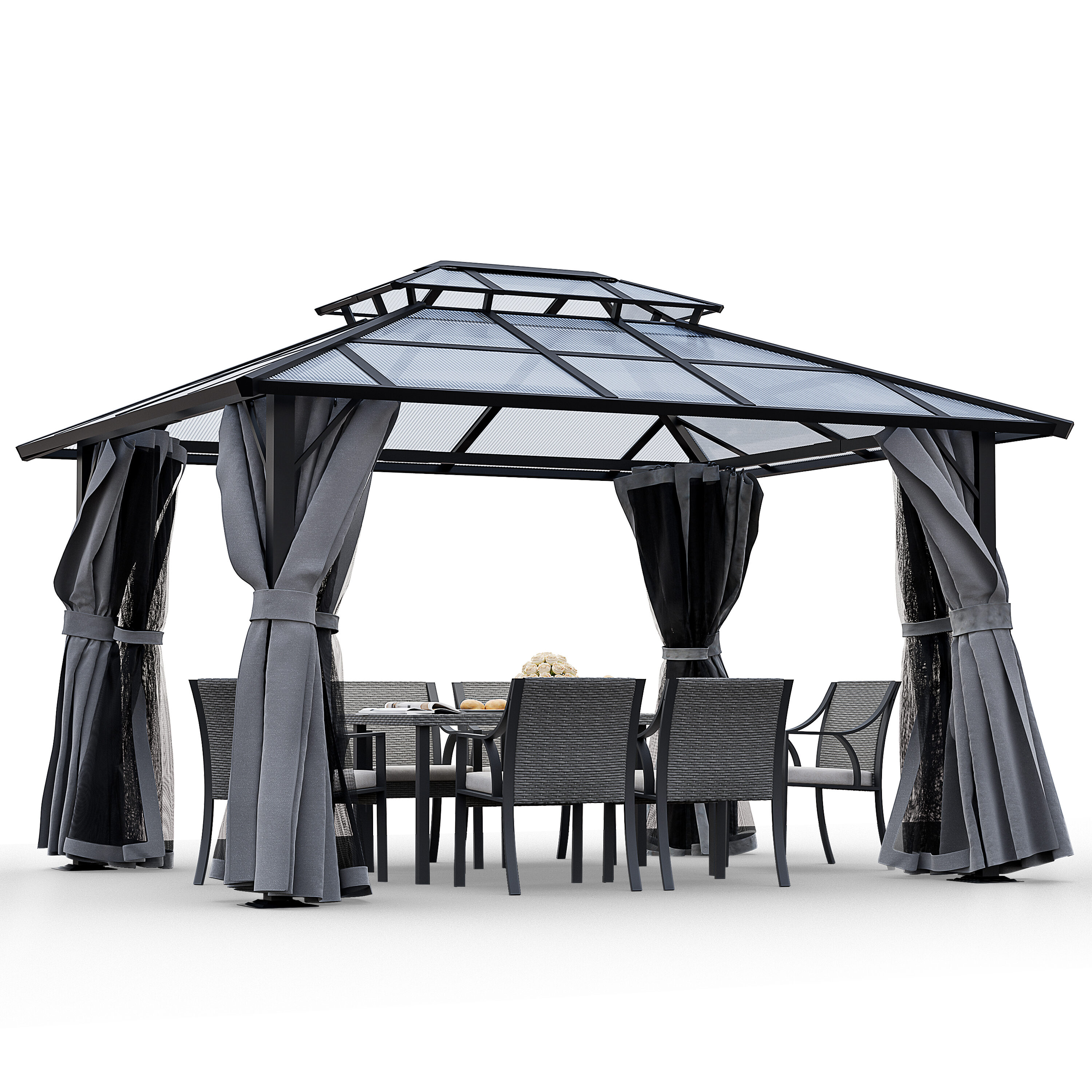  CP-ZPYGS-H-WL2 Wood-Resin-Gazebos - View #2