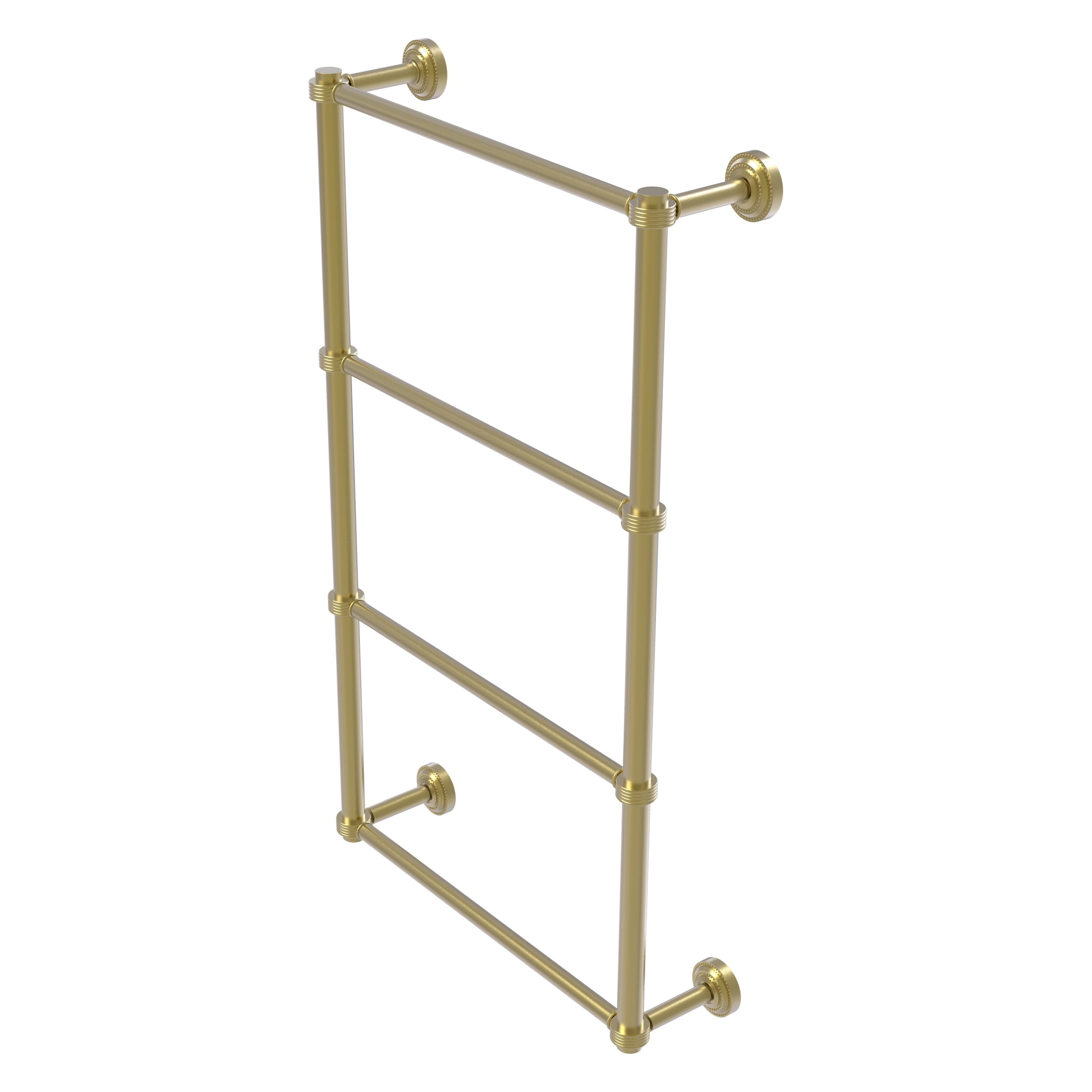Allied Brass DT-28G-36-SBR Dottingham 36-in double Satin Brass Wall mount 4-tier Towel Bar