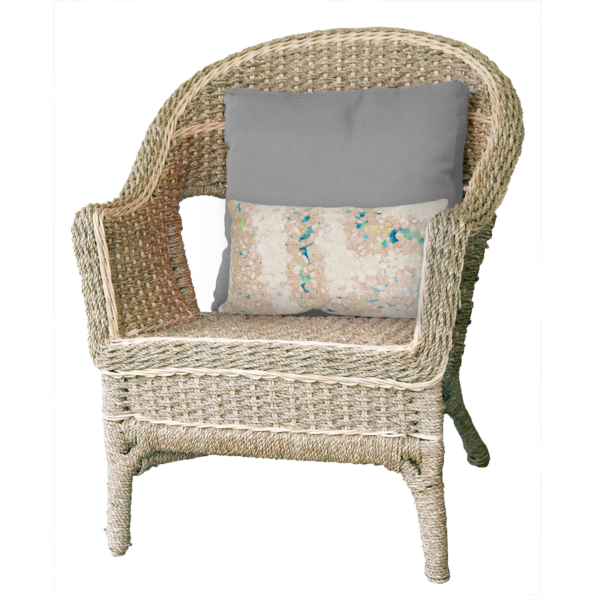 Liora Manne 7SC1S412603 Visions III 12-in x 20-in Cool Rectangular Indoor Decorative Pillow