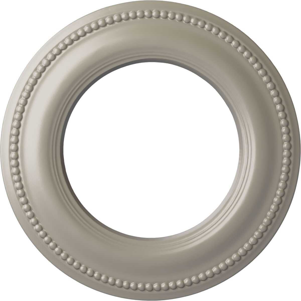 Ekena Millwork CM13BRPWS Bradford Classic 13-in W x 13-in L Painted Pearl White Polyurethane Whole Ceiling Medallion