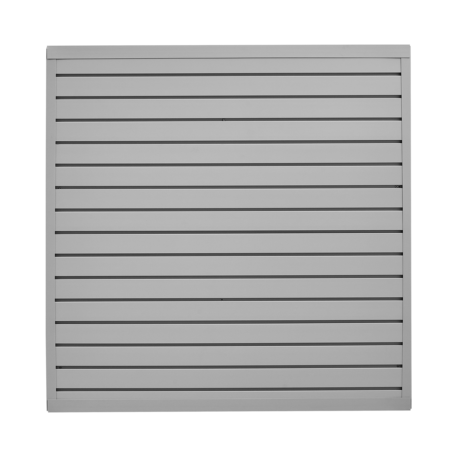 LOVMOR  1-Piece 3.54-in x 13.78-in x 52.76-in Slatwall Gray PVC Wall Panel