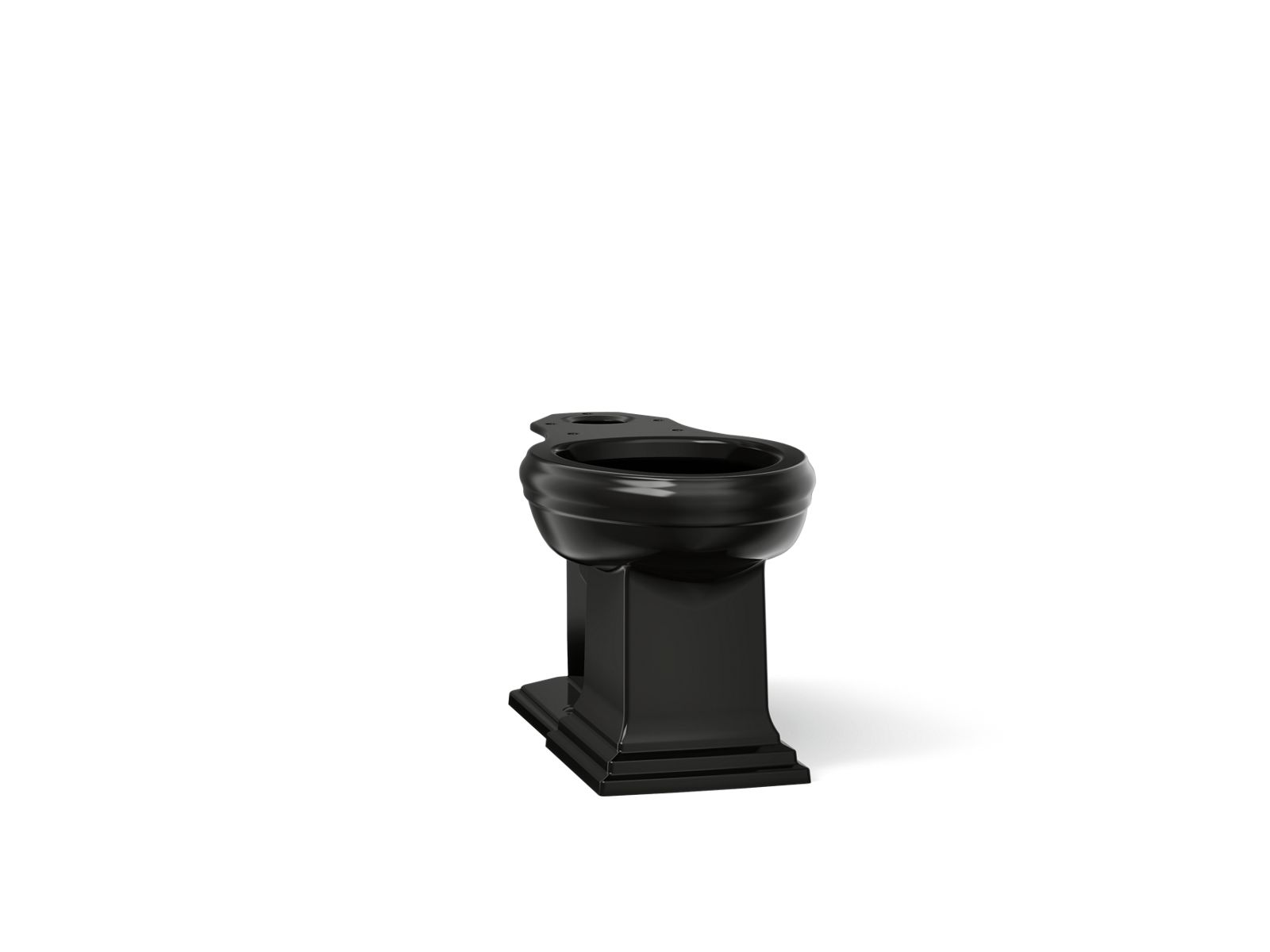 KOHLER 5626-7 Memoris Black Black Elongated Standard height Toilet Bowl 12-in Rough-In