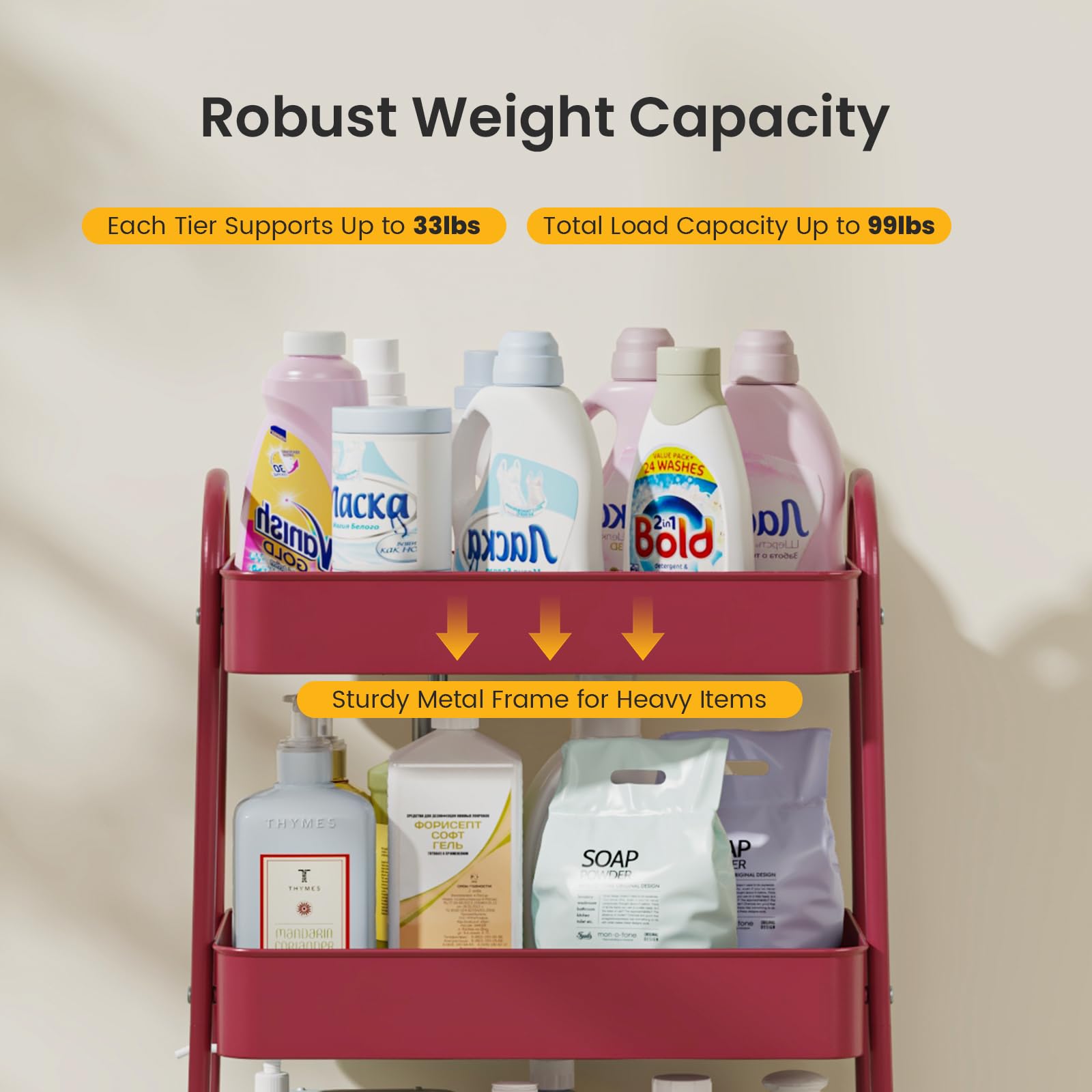 Haysky LSRY-TC3L-RD Utility-Carts - View #6