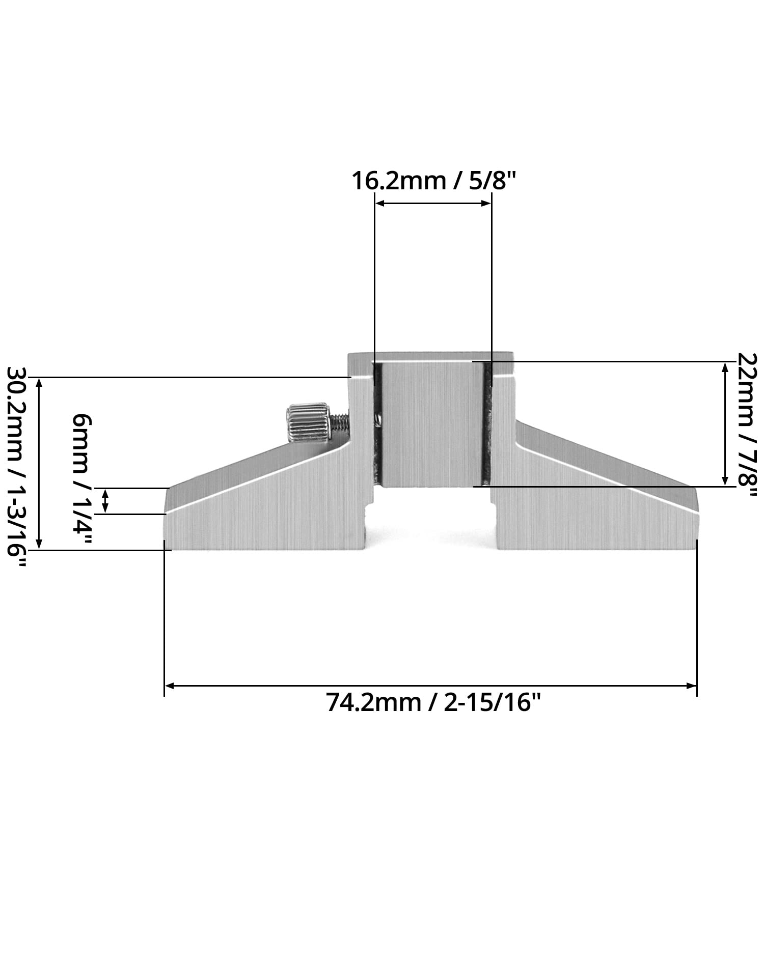 Mikiotto 2 pack caliper depth base carbon steel T bar attachment for ...