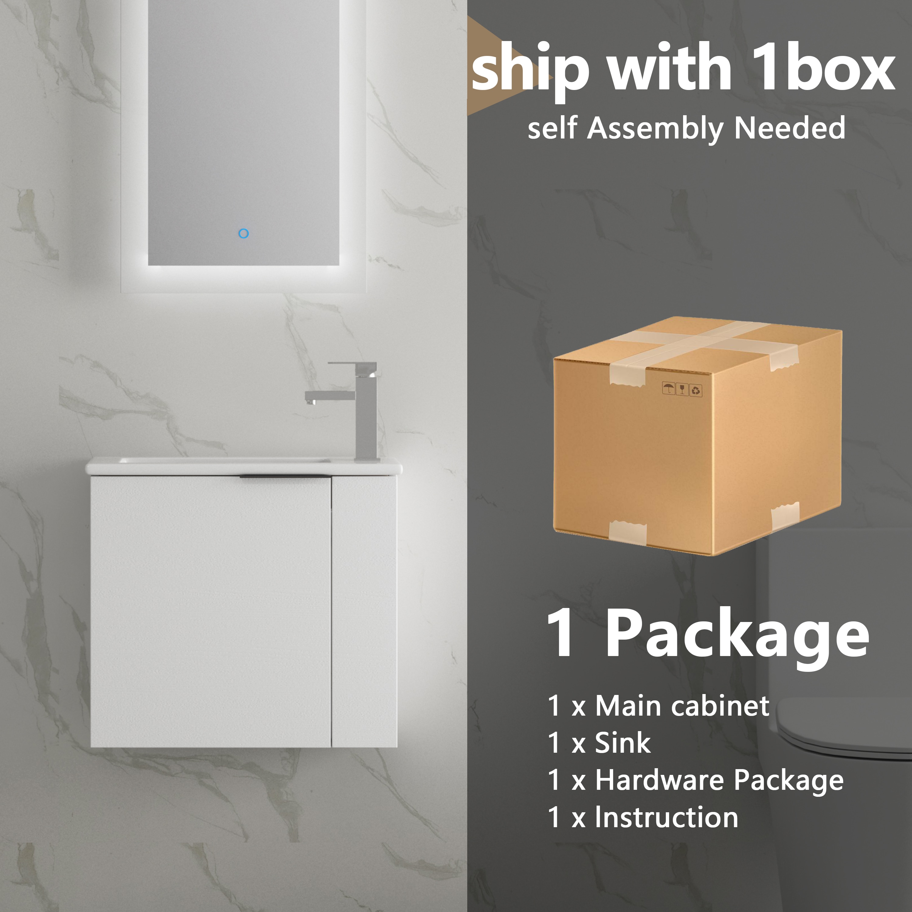 Forclover QNM-0213-WH Bath-Vanity-Combo - View #8