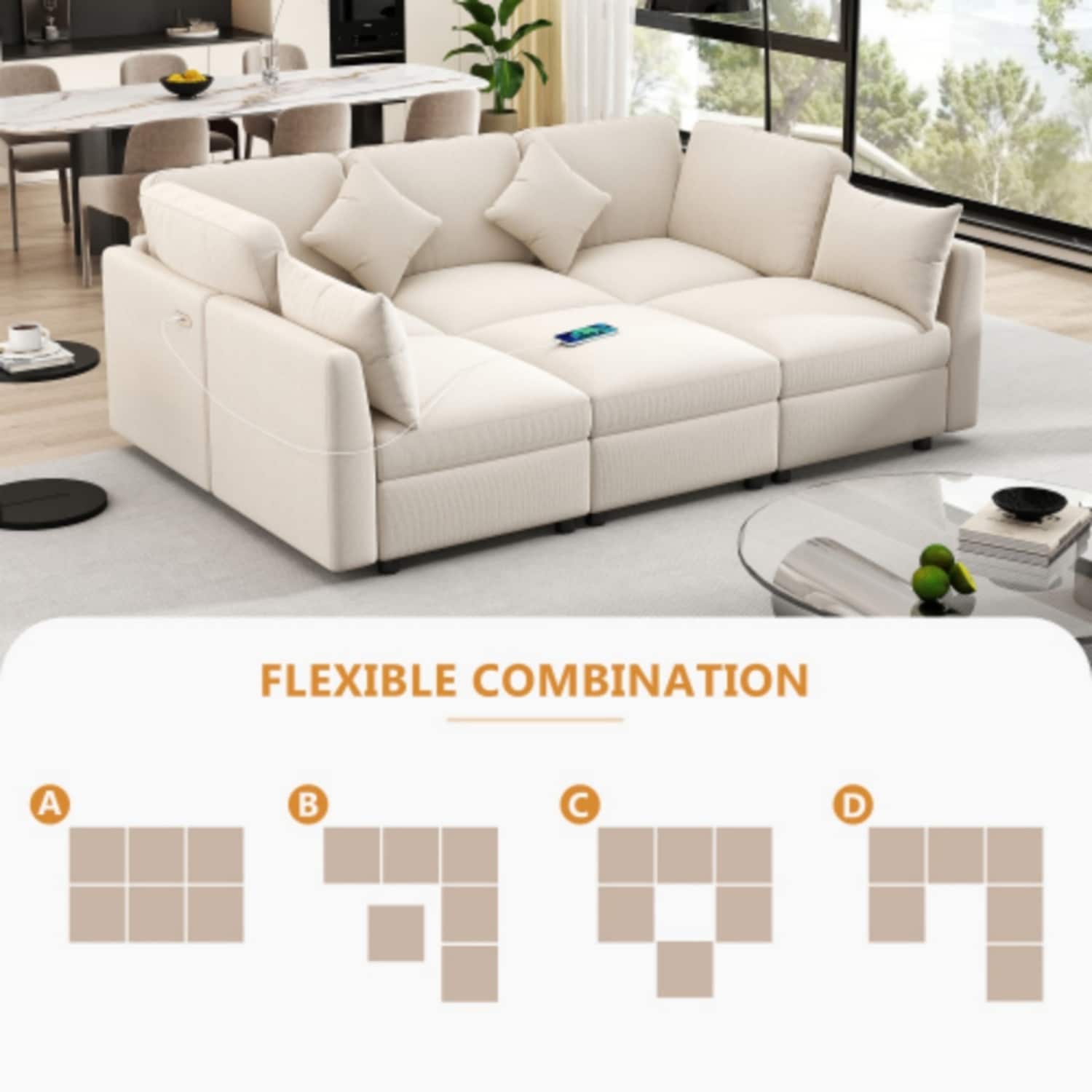 Dimakai DK-OF-S2130A Living-Room-Sets - View #4