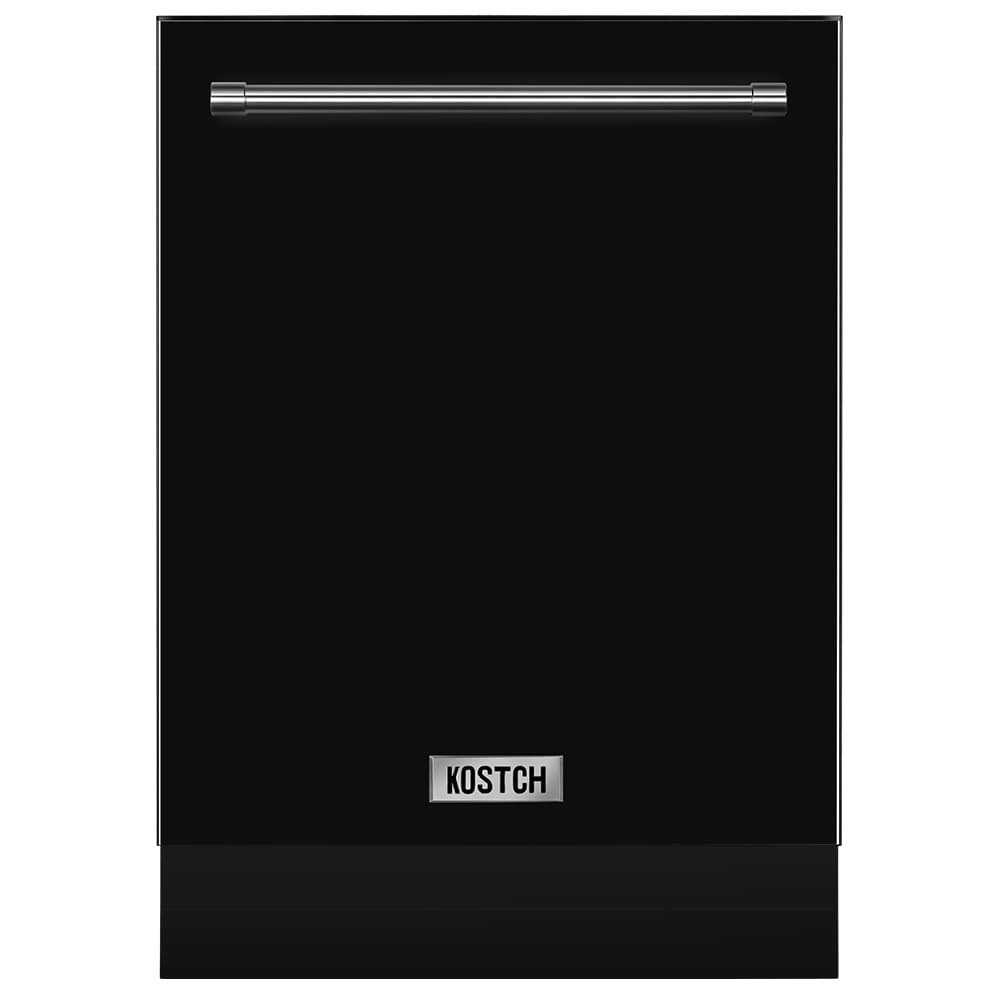 KOSTCH KOS-24DWH06H-B 24-in Top Control Built-in Dishwasher With Third Rack ( Black ) ENERGY STAR, 47-Decibel Very Quiet Sound Level
