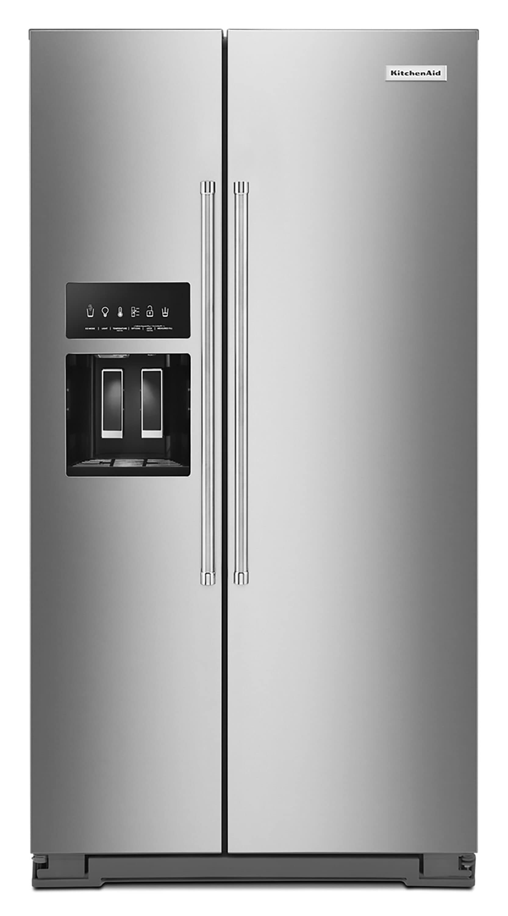 KitchenAid 19.8-cu ft Counter-depth Side-by-Side Refrigerator with 