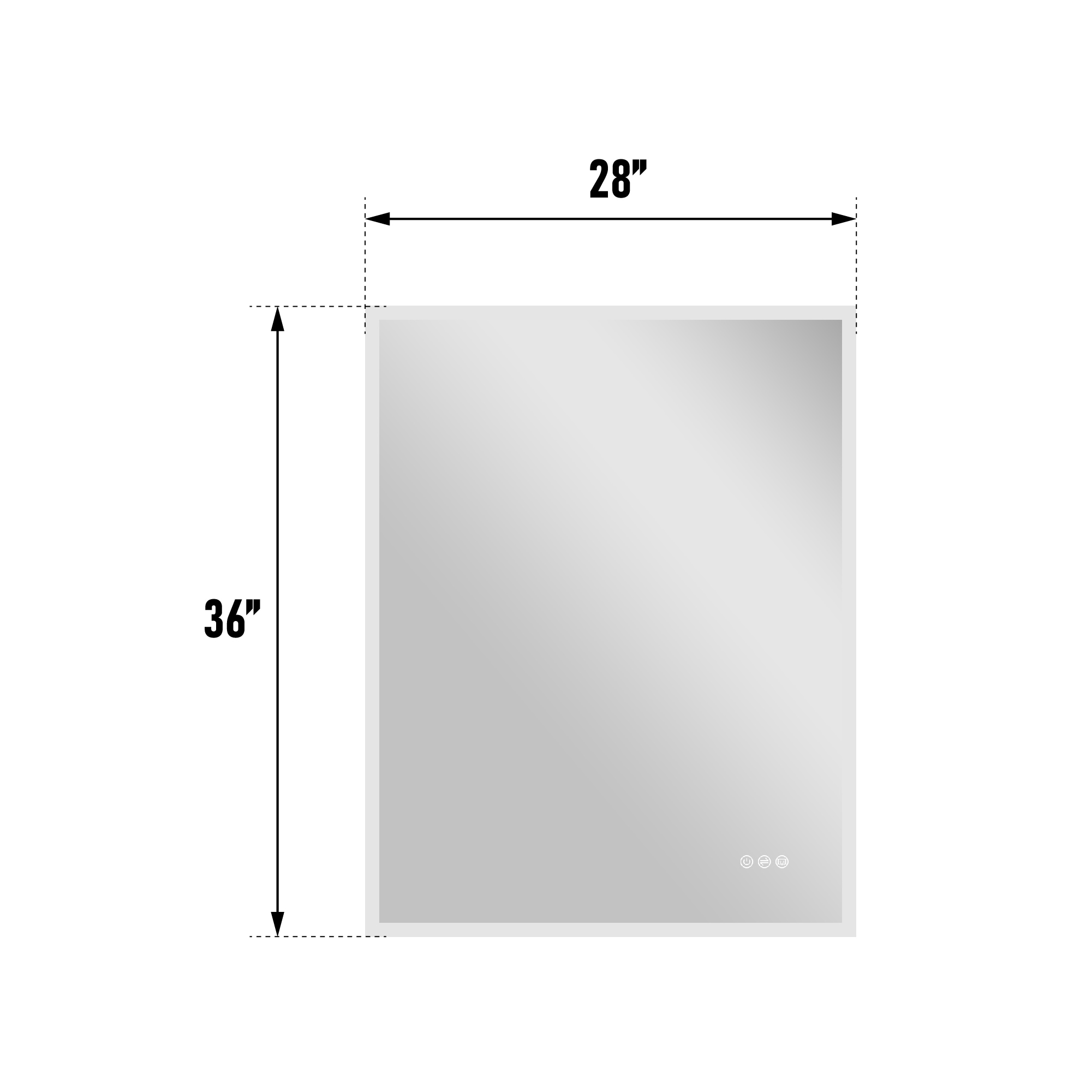 Forclover YOAE34985GD Framed-Bath-Mirrors - View #5