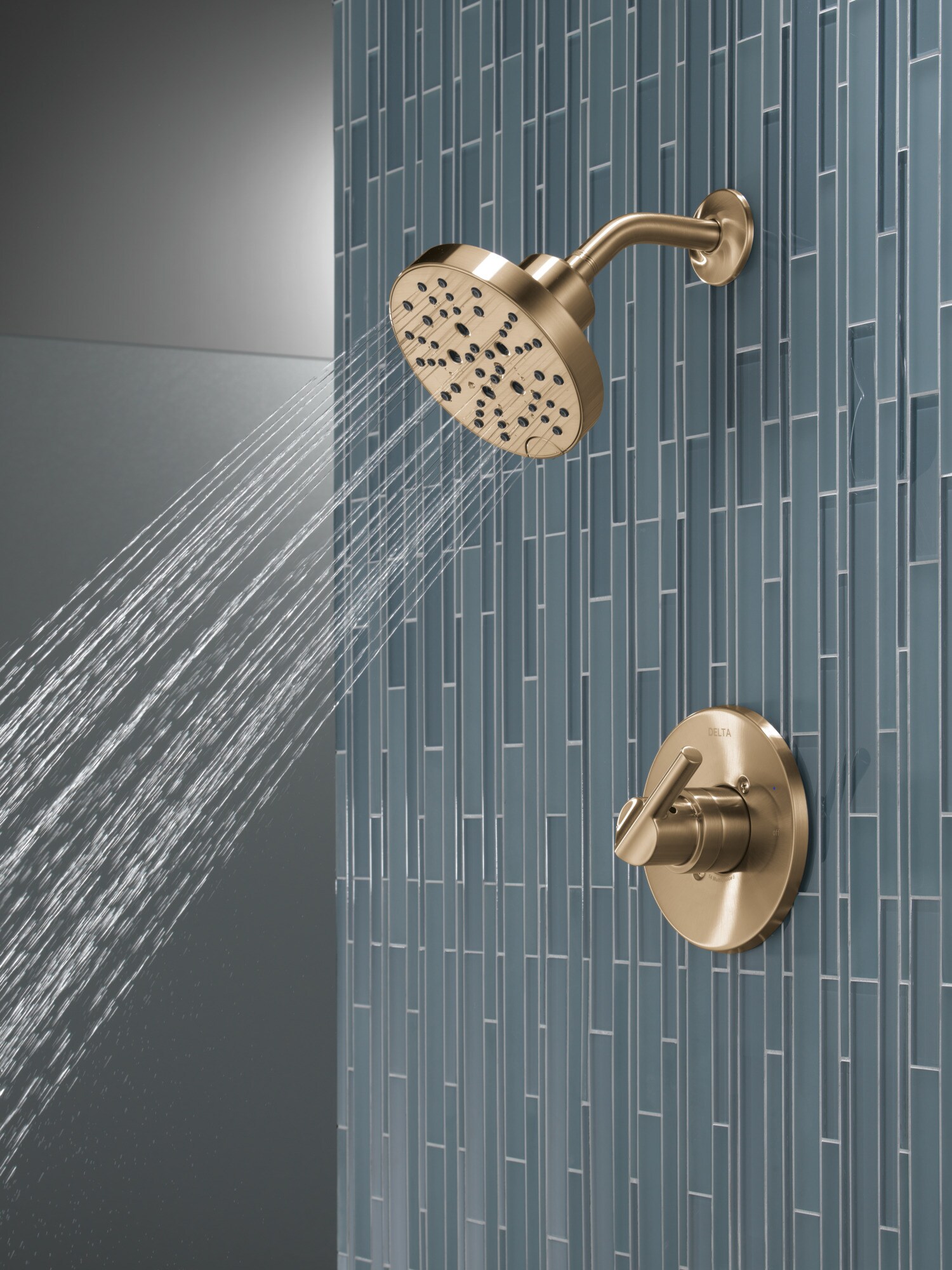 Champagne Bronze Multi-Function Wall Mounted Shower Faucet Set