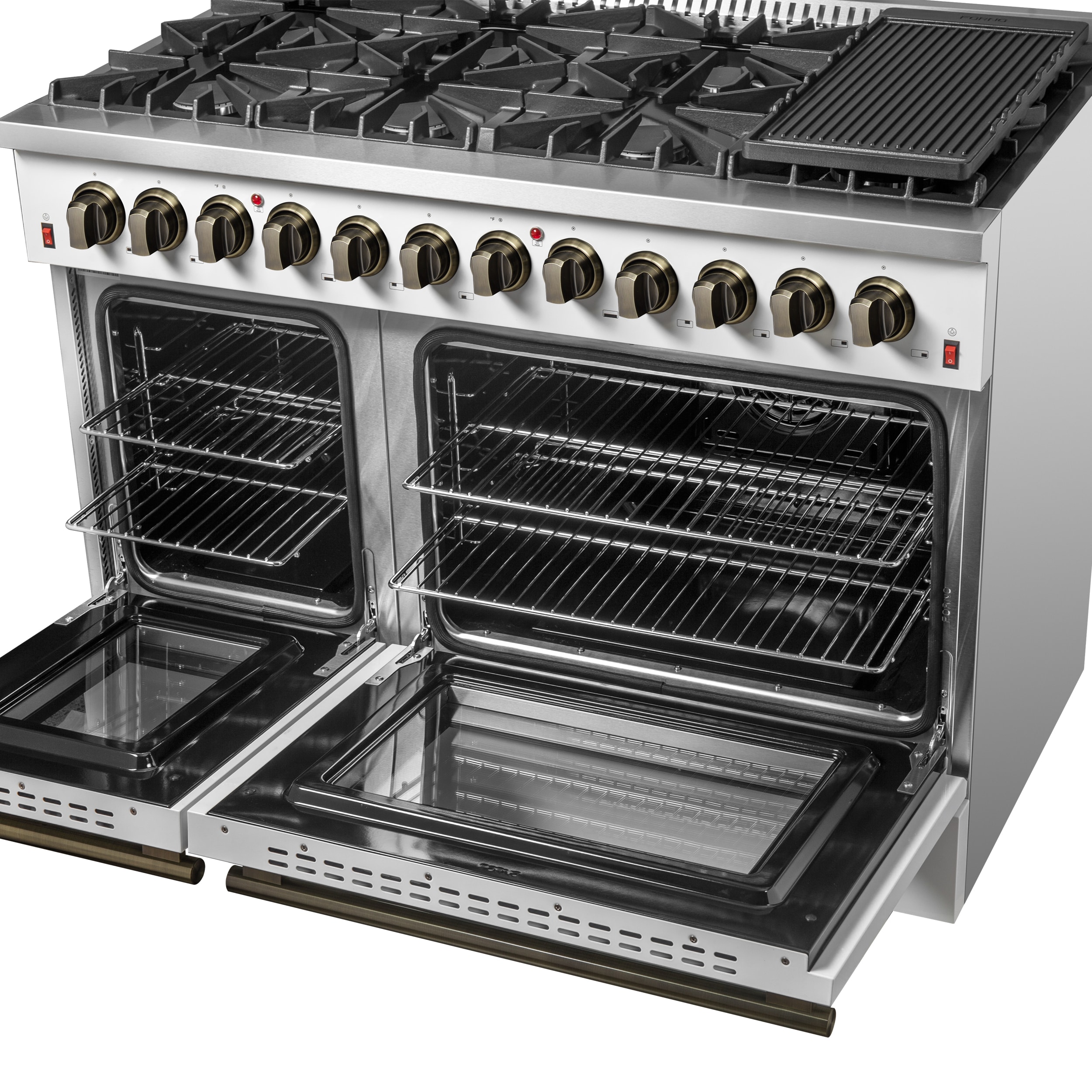 FORNO FFSGS6156-48WHT Double-Dual-Fuel-Ranges - View #7