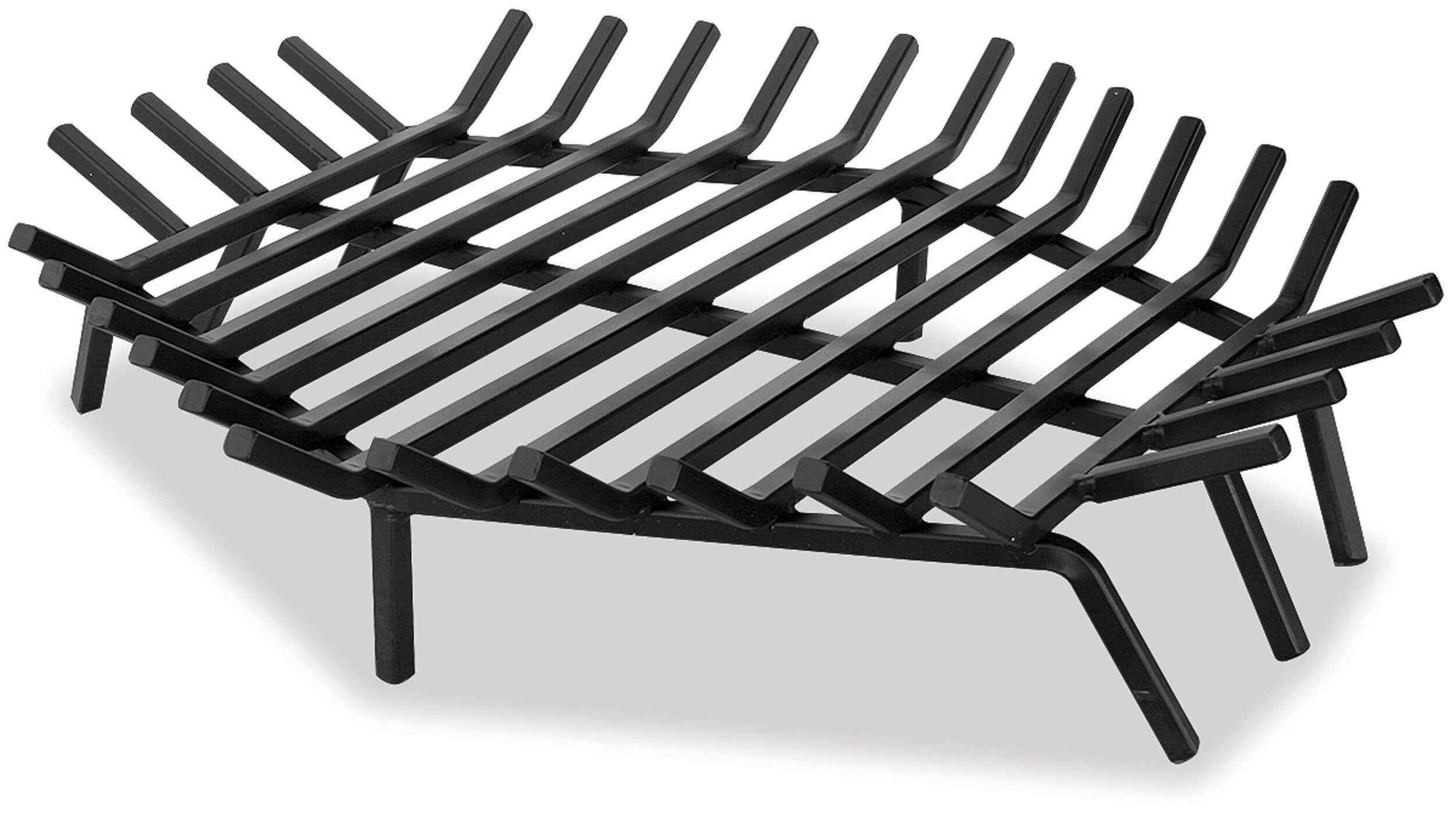 UniFlame C-1549 7-Inches x 30-Inches x 30-Inches Wrought iron Indoor log rack