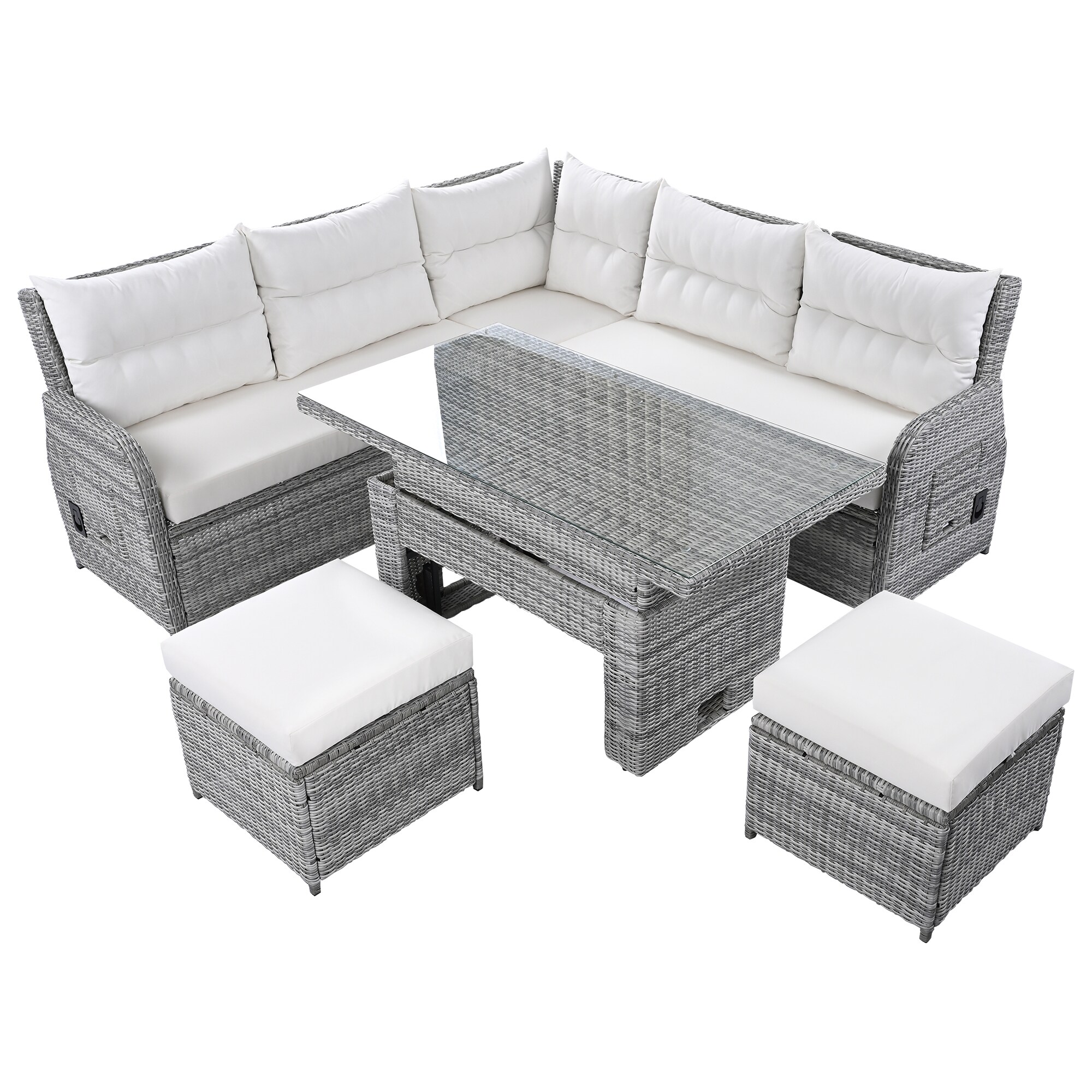 SINOFURN SYA690009GY Patio-Sofas-Daybeds - View #6