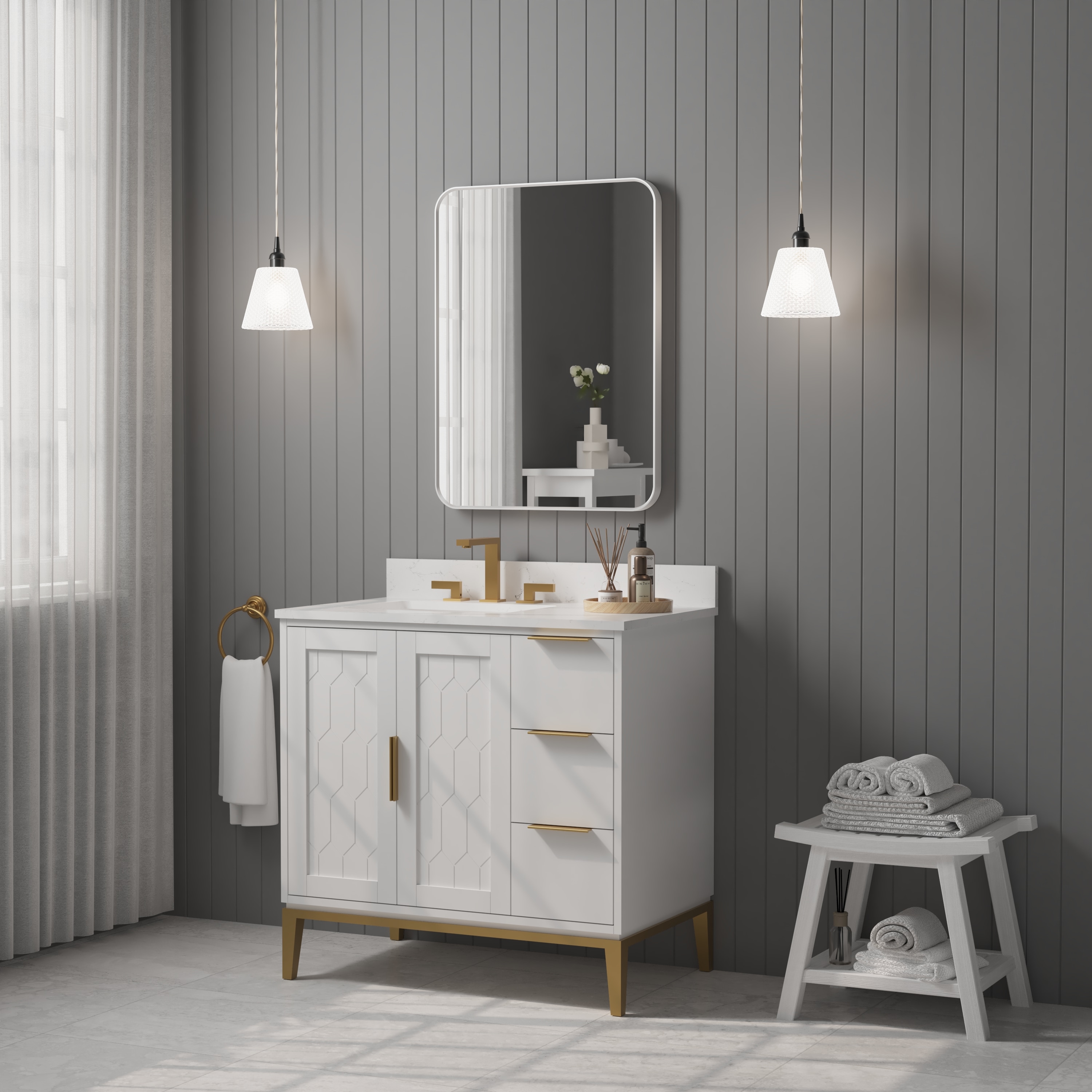 WELLFOR DTG-301CP12 Framed-Bath-Mirrors - View #3