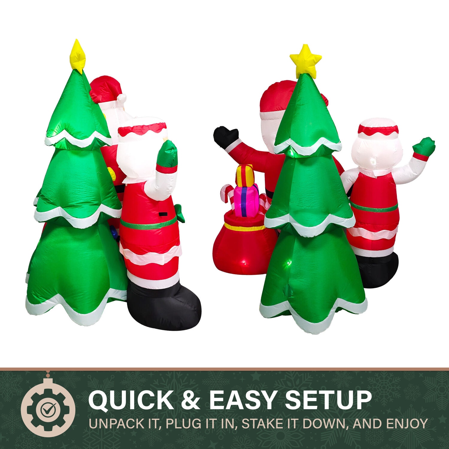 Fraser Hill Farm FHFMRMRSCLS061-L Christmas-Inflatables - View #2