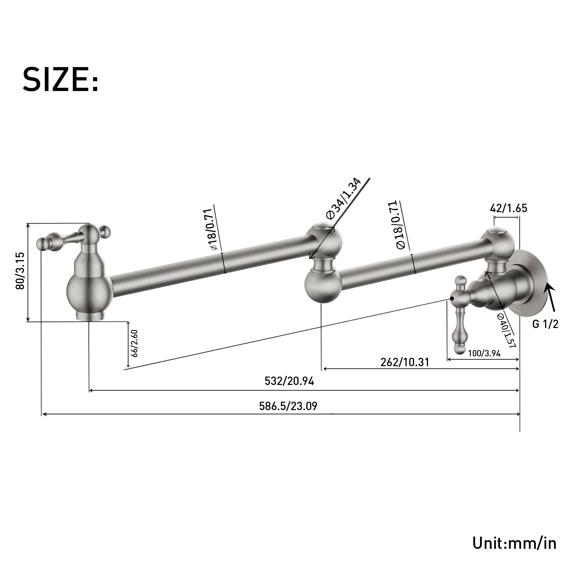 Boyel Living BL-KF801-BN Kitchen-Faucets - View #2