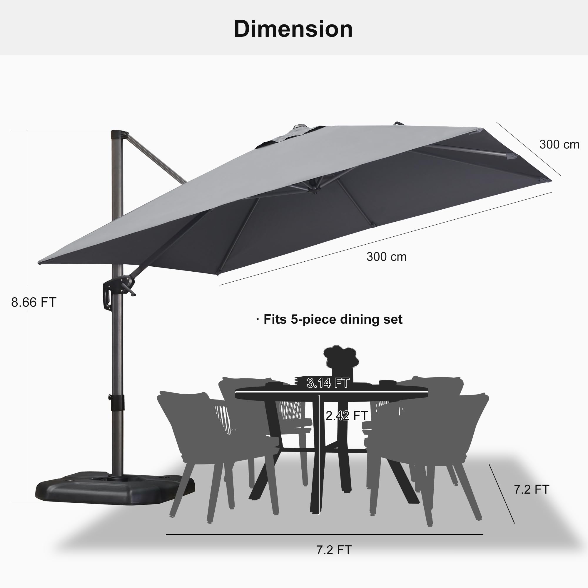 PURPLE LEAF LS05YKLRS10-DG Umbrellas-2 - View #9