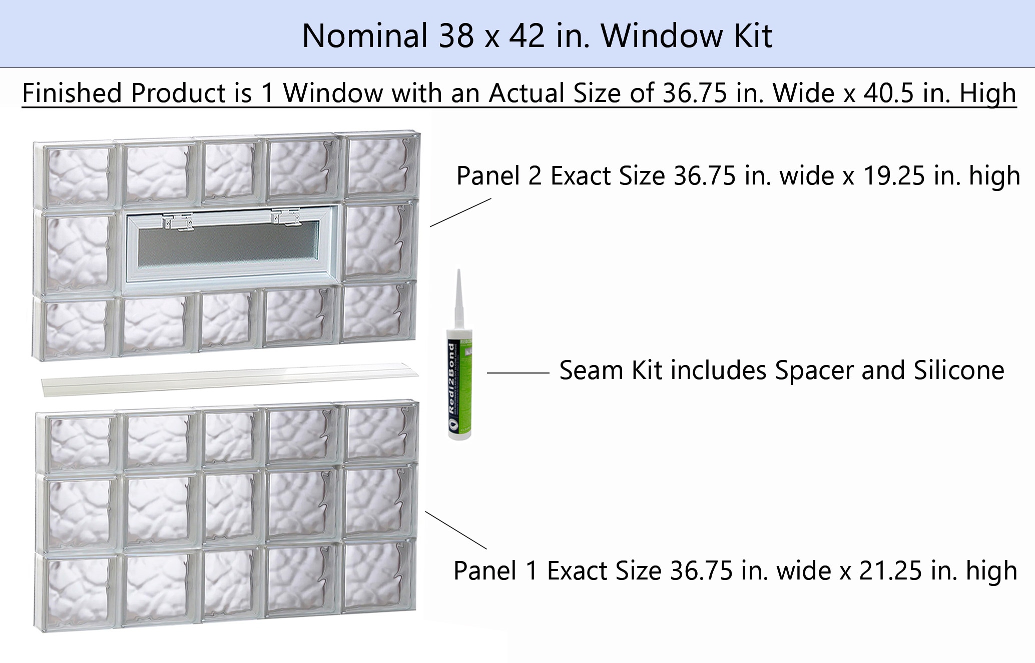REDI2SET V3842DC Glass-Block-Windows - View #2