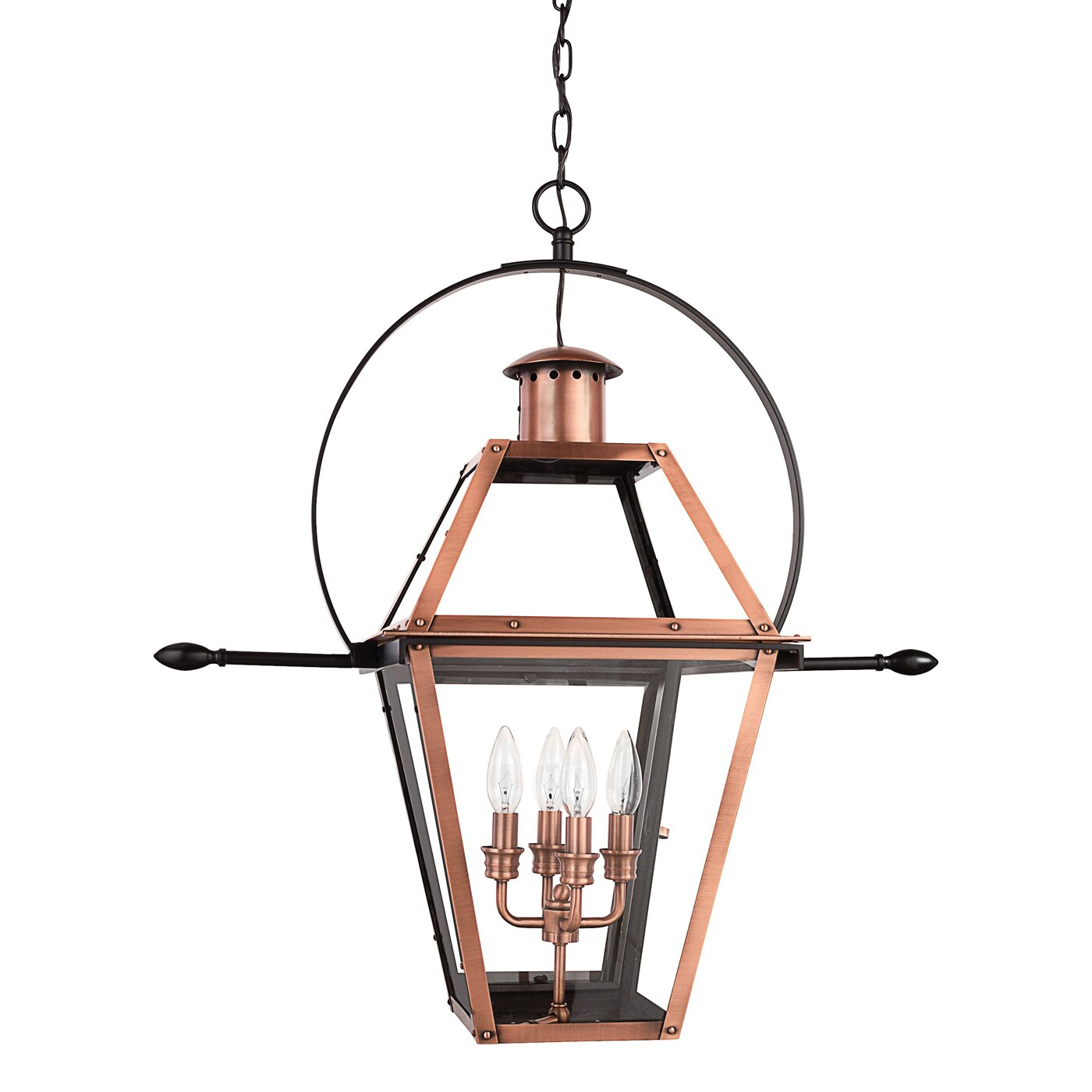 copper lantern light fixture