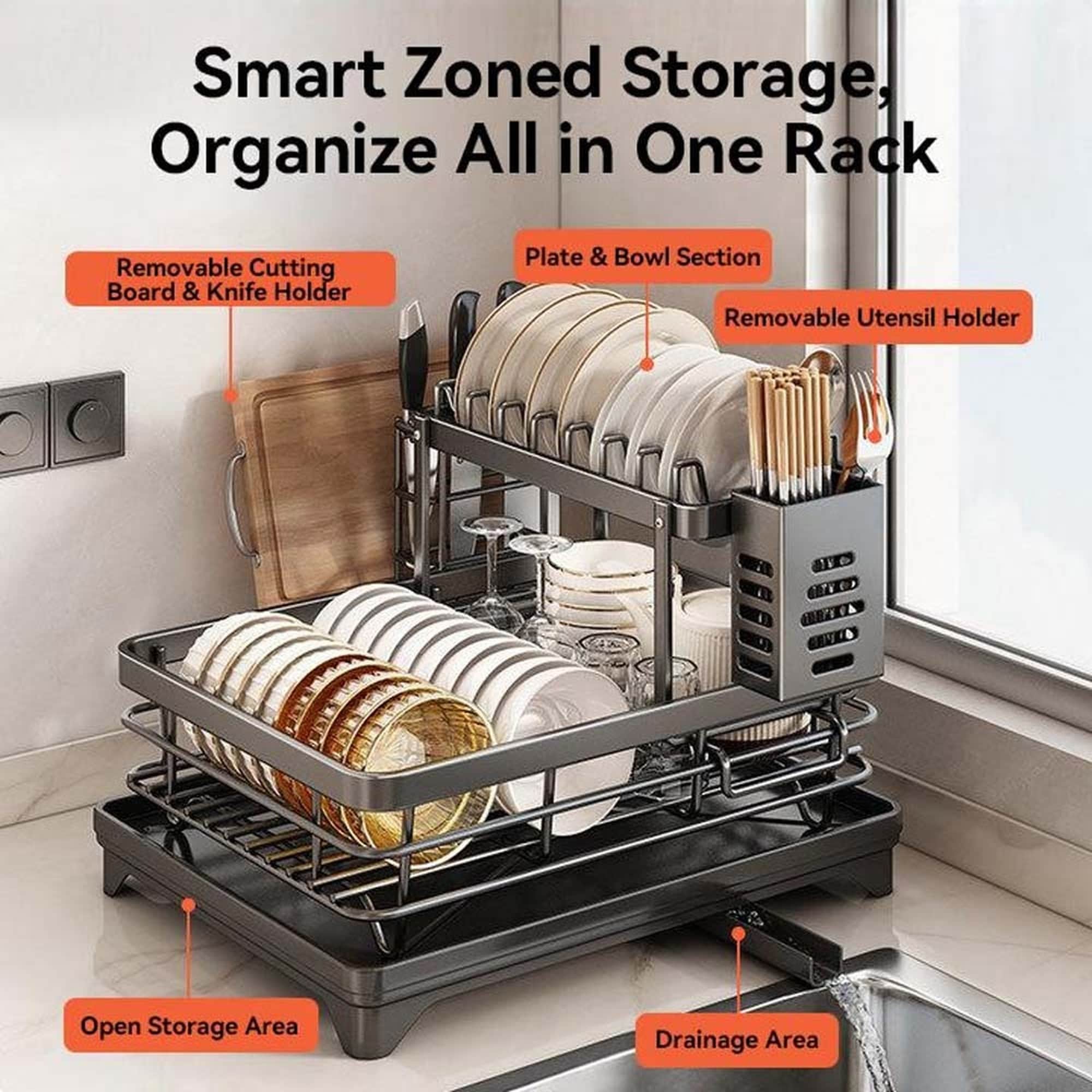 OGETFUUR L5LYH80308 Dish-Racks-Trays - View #3