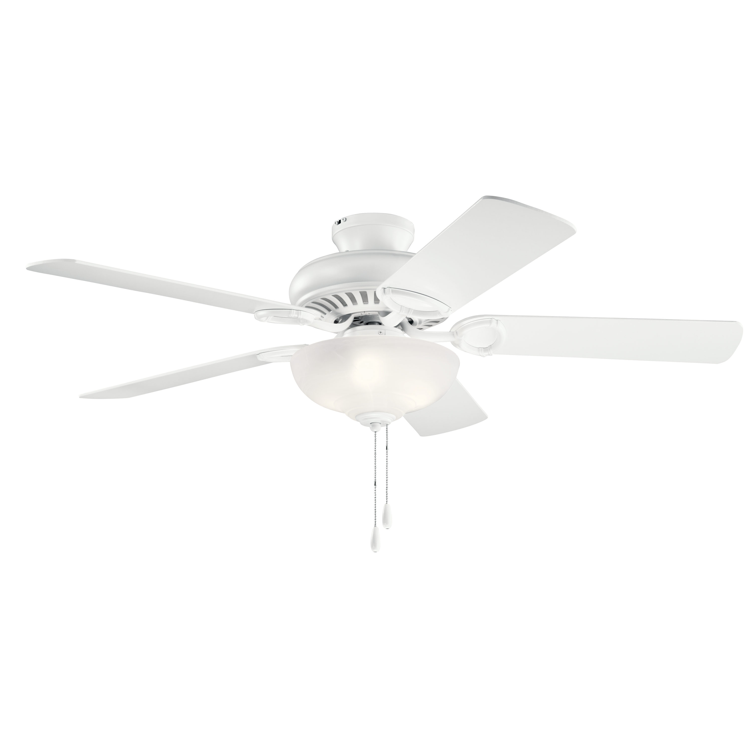 Kichler Sutter Place Select 52-in Matte White with Matte Whiite Blades ...