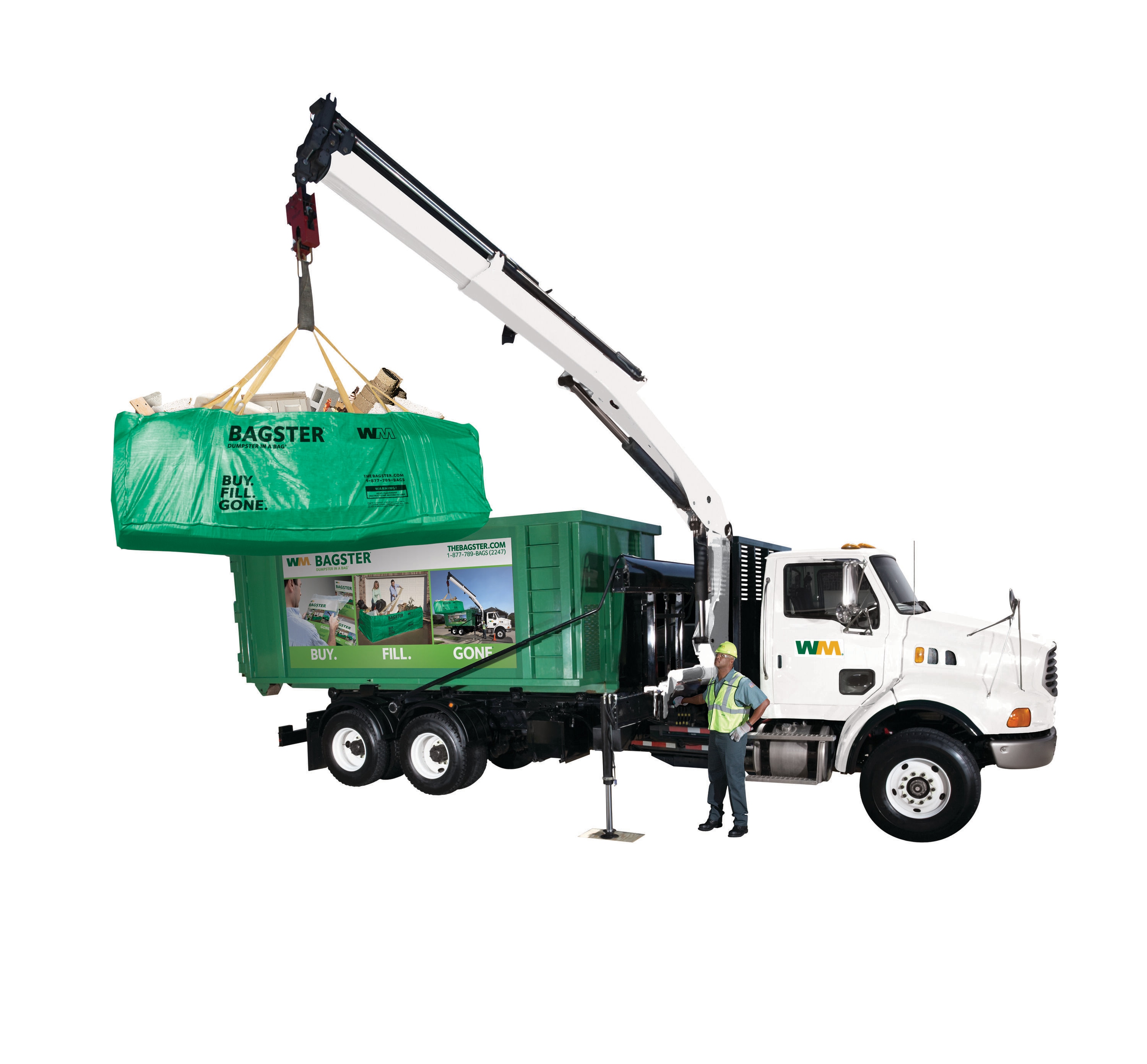 Waste Management BAGSTER 3 CU YD Dumpster in a Bag Holds up to 3300 lb