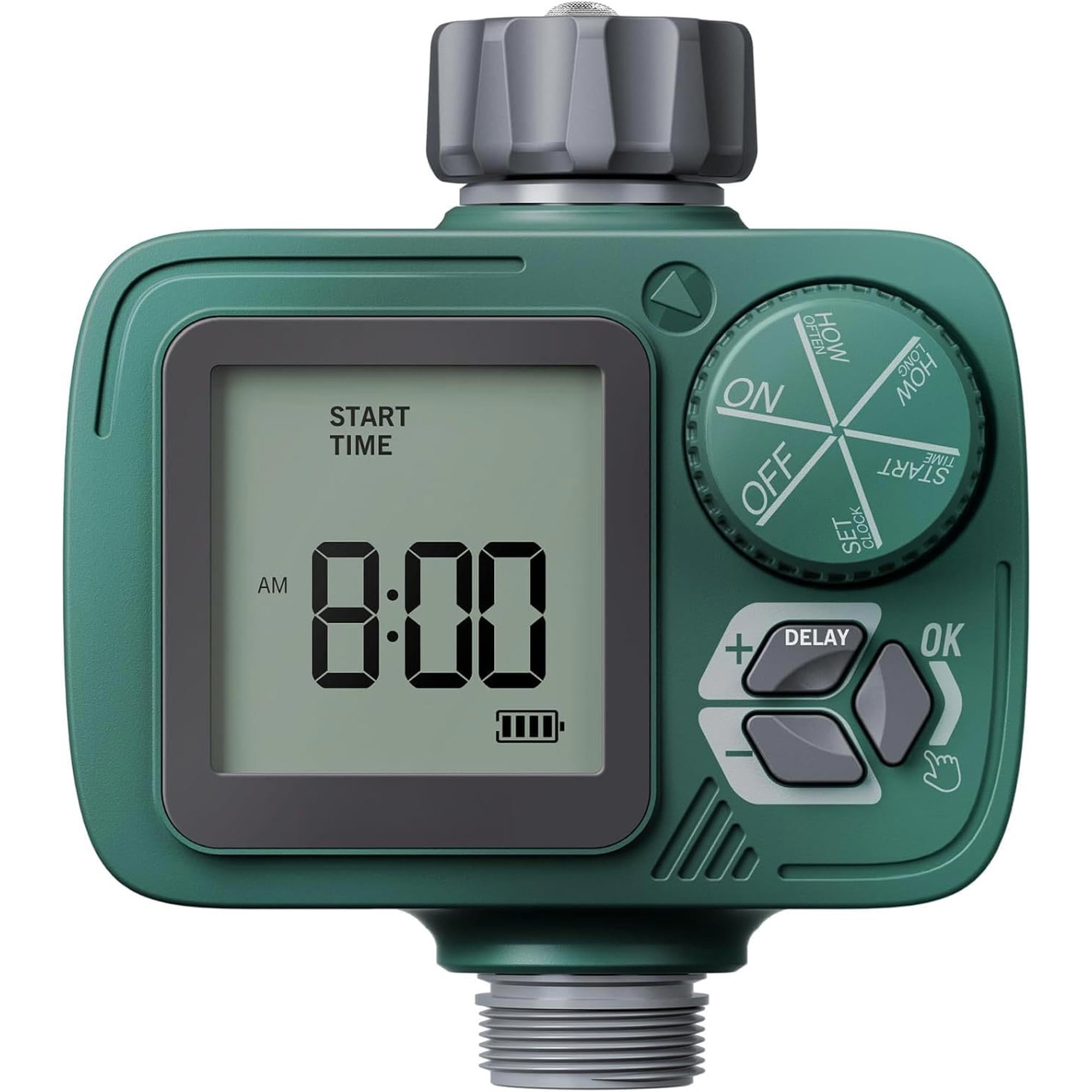 Numhew 1Outlet Green Programmable Hose Timer Digital Watering System