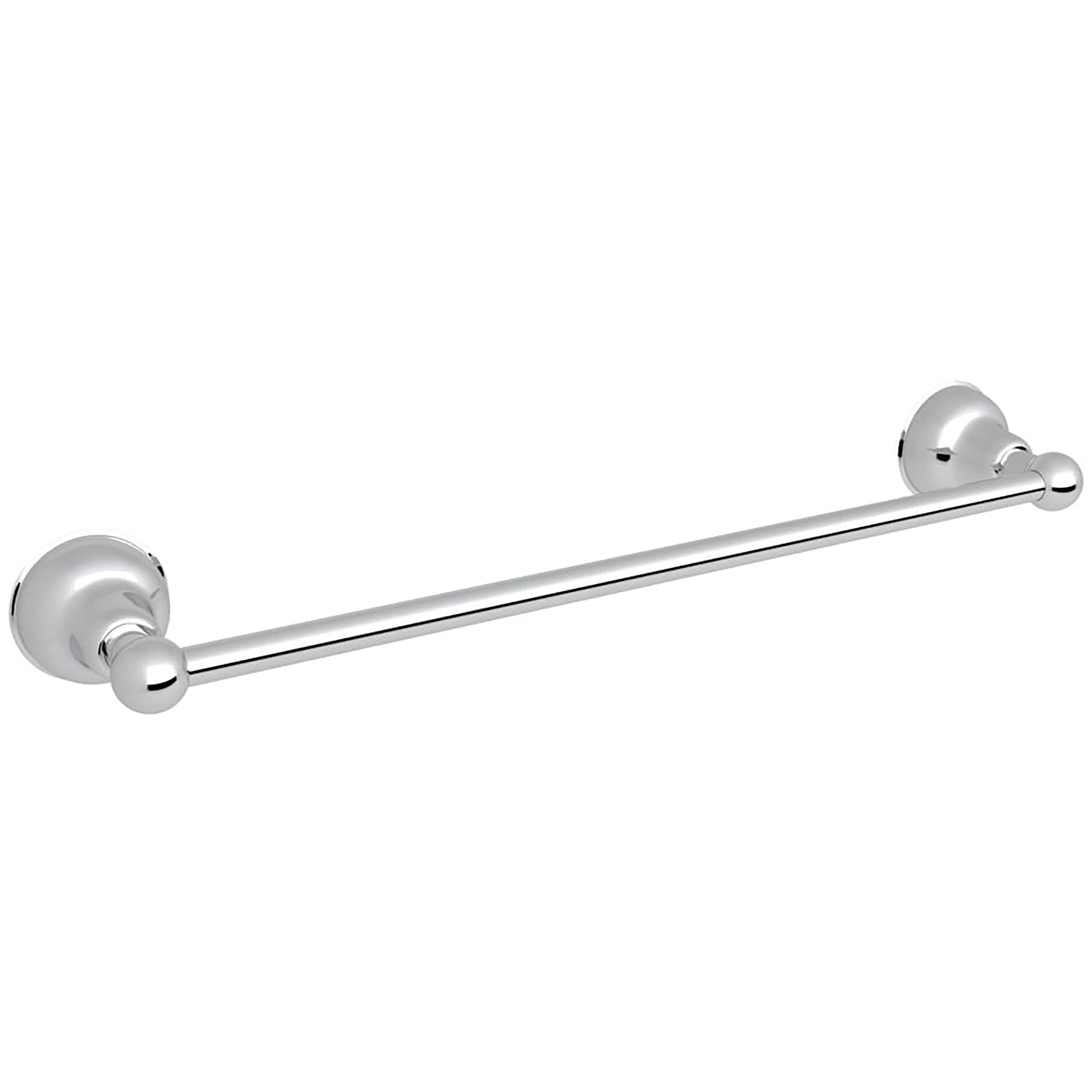 Rohl CIS1/24APC 24-in Polished Chrome Wall mount Single Towel Bar