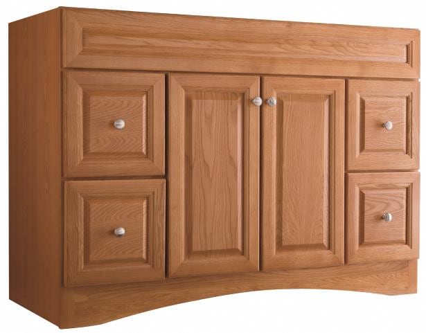 Style Selections Northrup 48 In Honey Bathroom Vanity Cabinet At