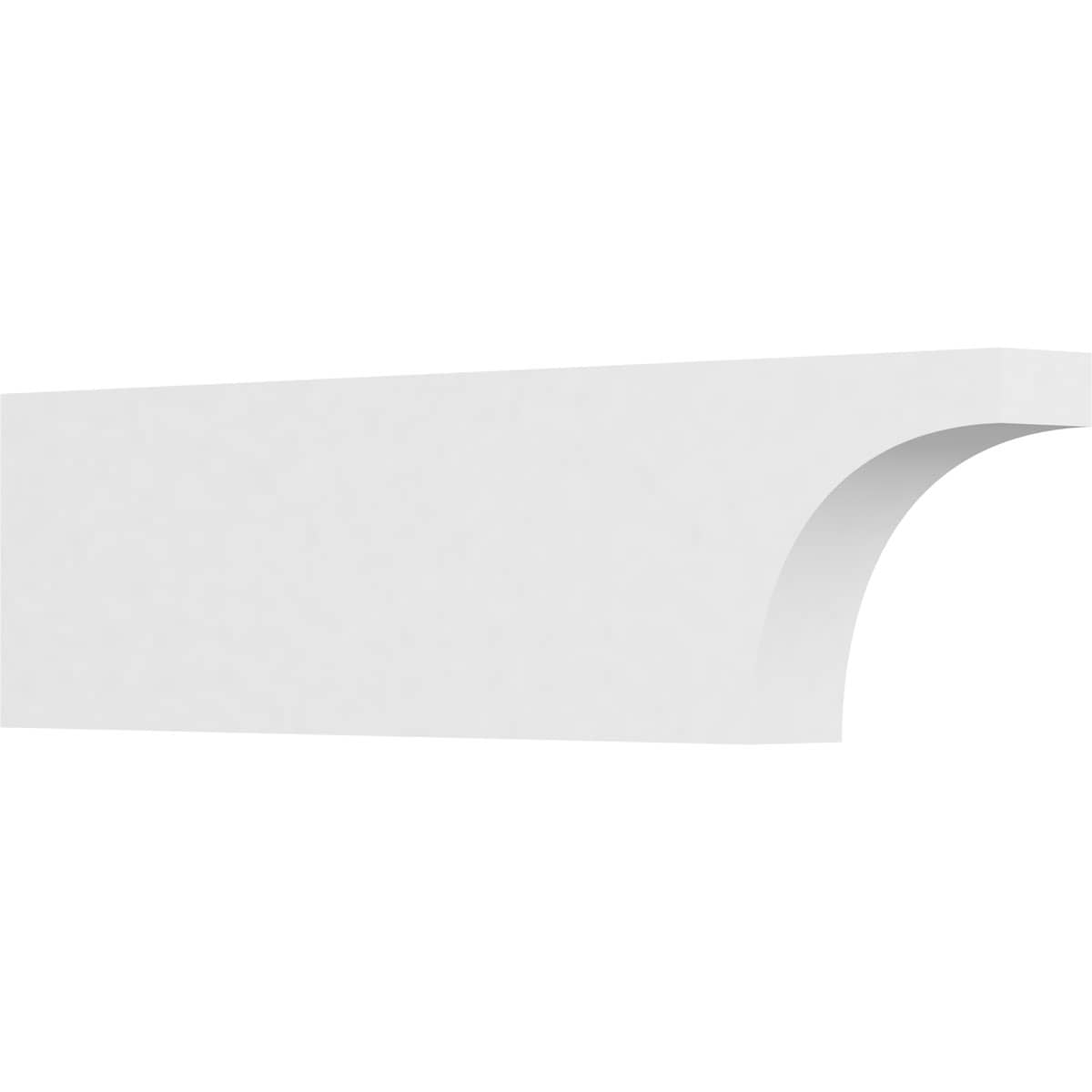 Ekena Millwork RFTP03X08X30HUN Standard Huntington 3-in X 8-in X 30-in White PVC Rafter tail