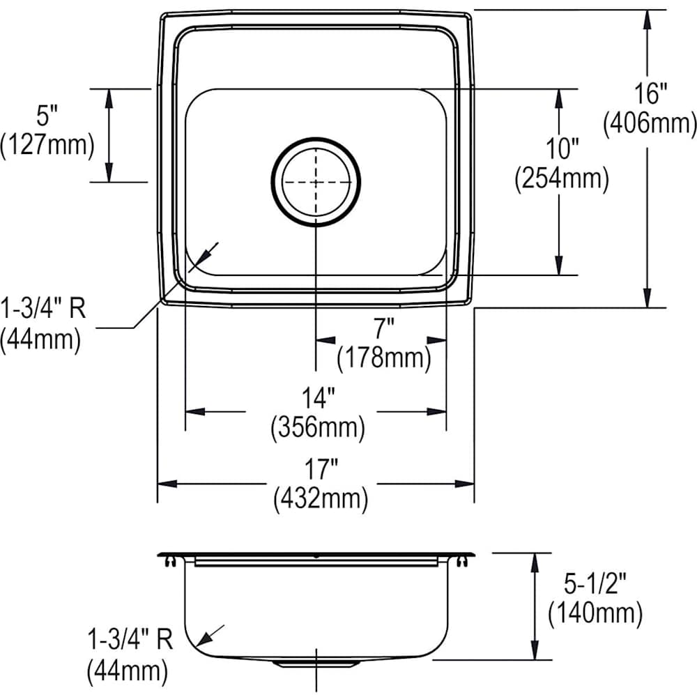 Elkay LRAD171655OS4 Bar-Prep-Sinks - View #2