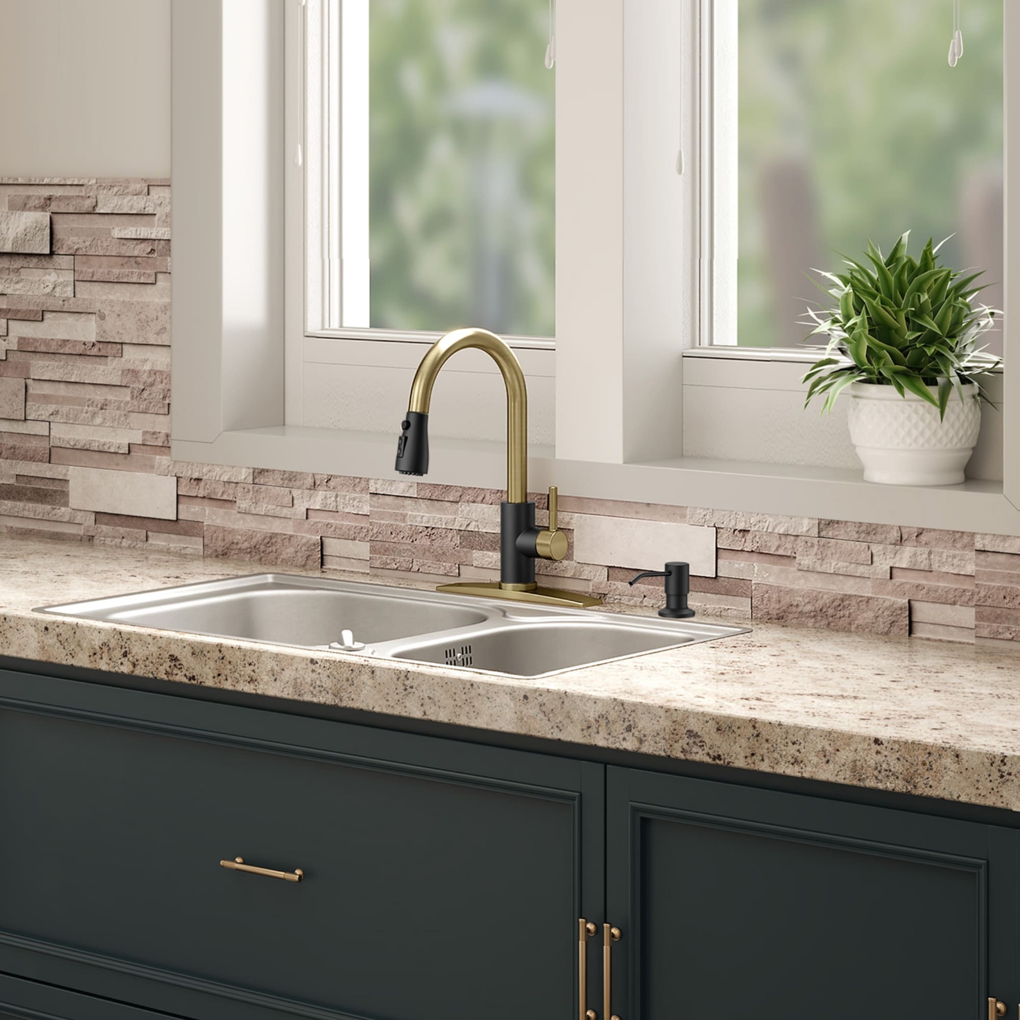 FORIOUS LL003BG Kitchen-Faucets - View #3