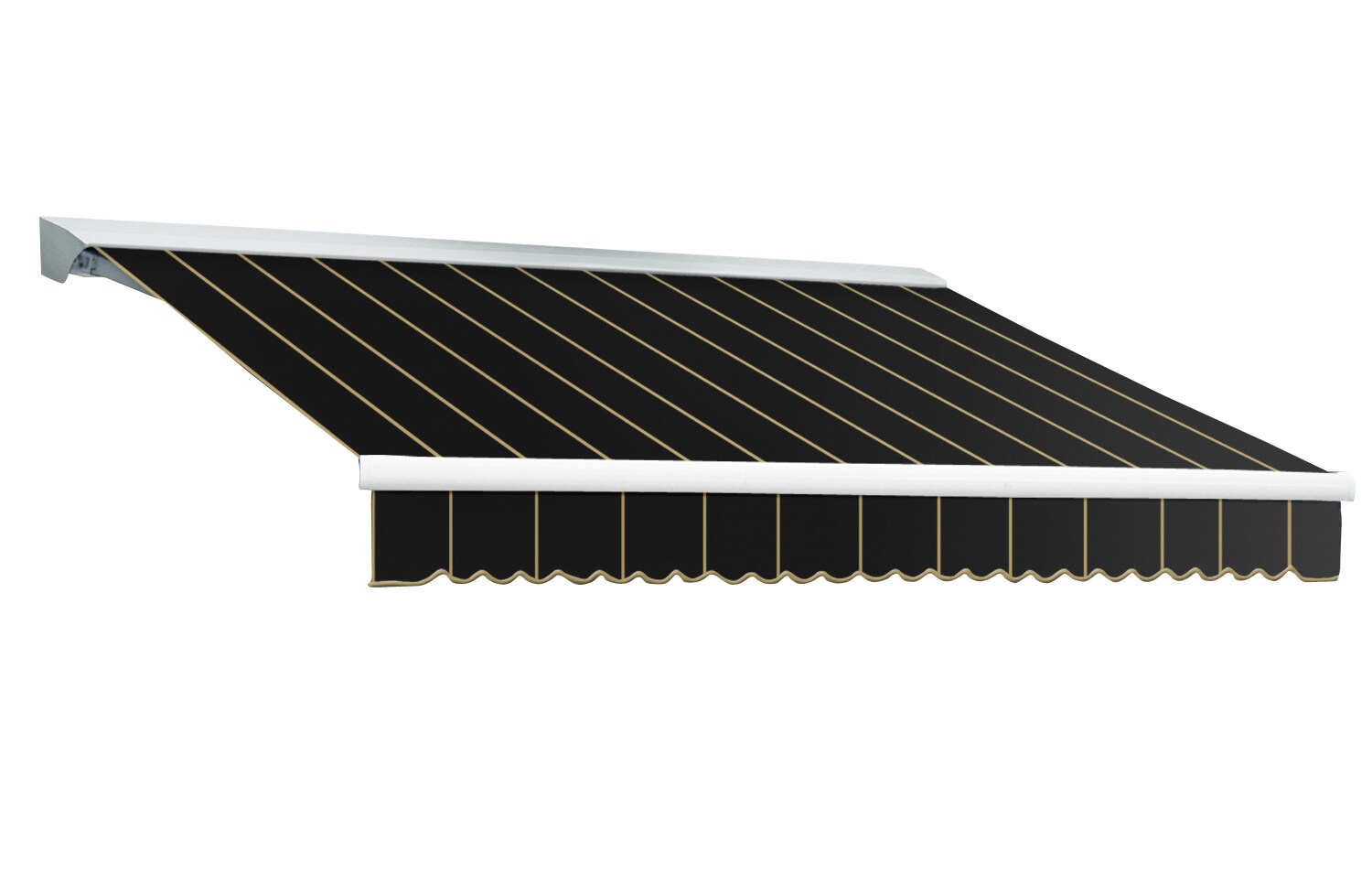 Awntech DTL14-180-KPIN 76.5-Inches Wide x 36-Inches Projection x 44-Inches Height Fabric Striped Window/Door Awning