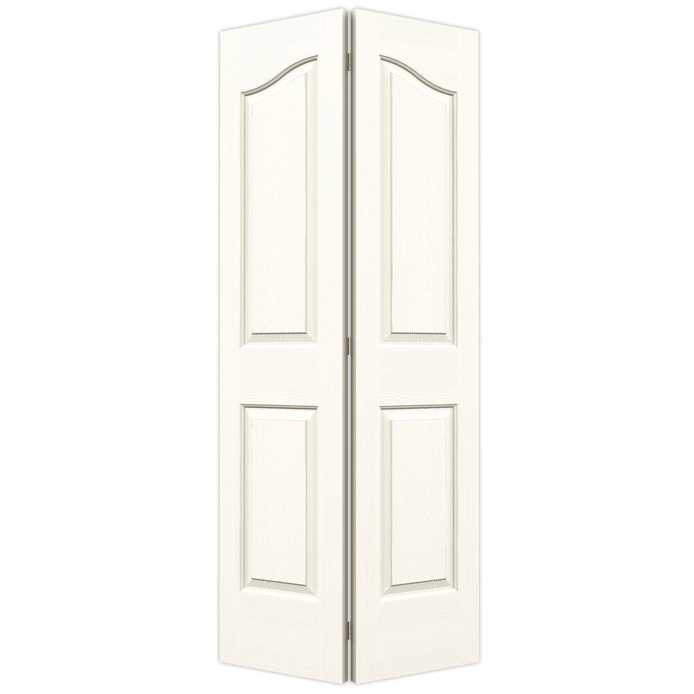 JELD-WEN Provincial White Hollow Core Molded Composite Bi-Fold Closet ...