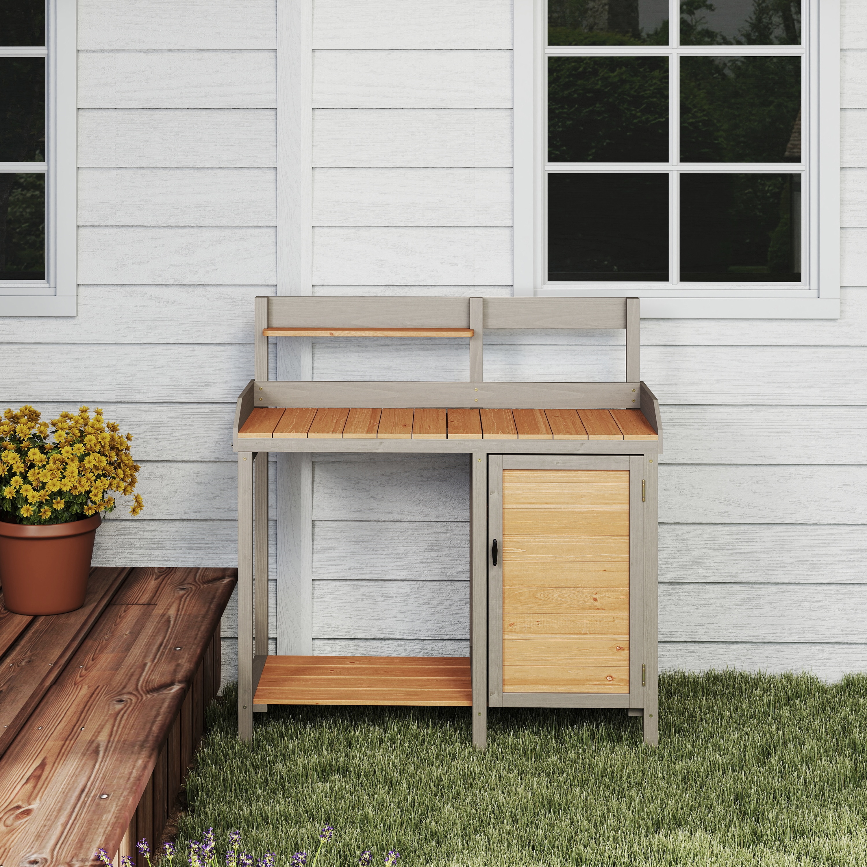 AHIOU HOME ZAAHG-P225536PB Potting-Benches - View #2
