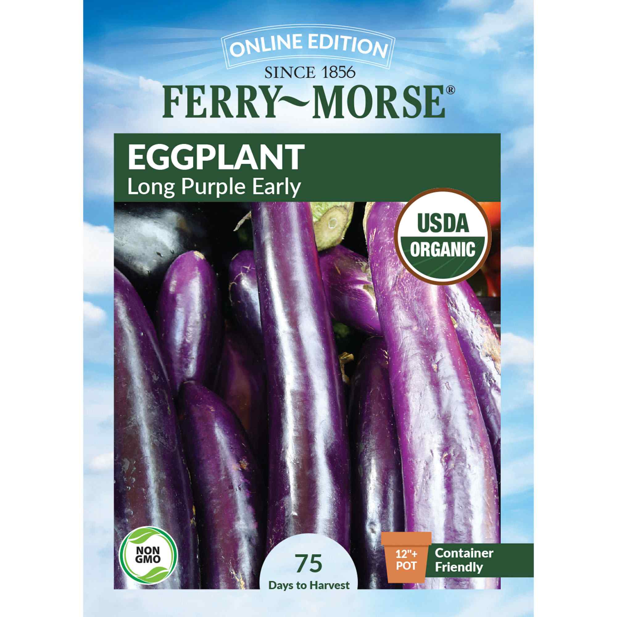 Ferry-Morse LC25.1403 Organic Eggplant Seeds 300 Milligram(s)