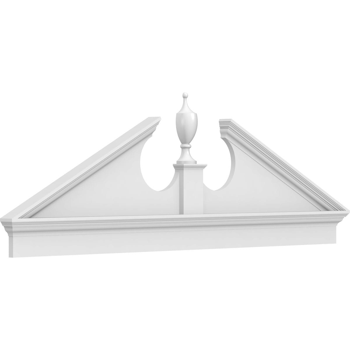 Ekena Millwork PEDPC078X265ACR00 81.5-Inches W x 26.375-Inches L PVC Pediment