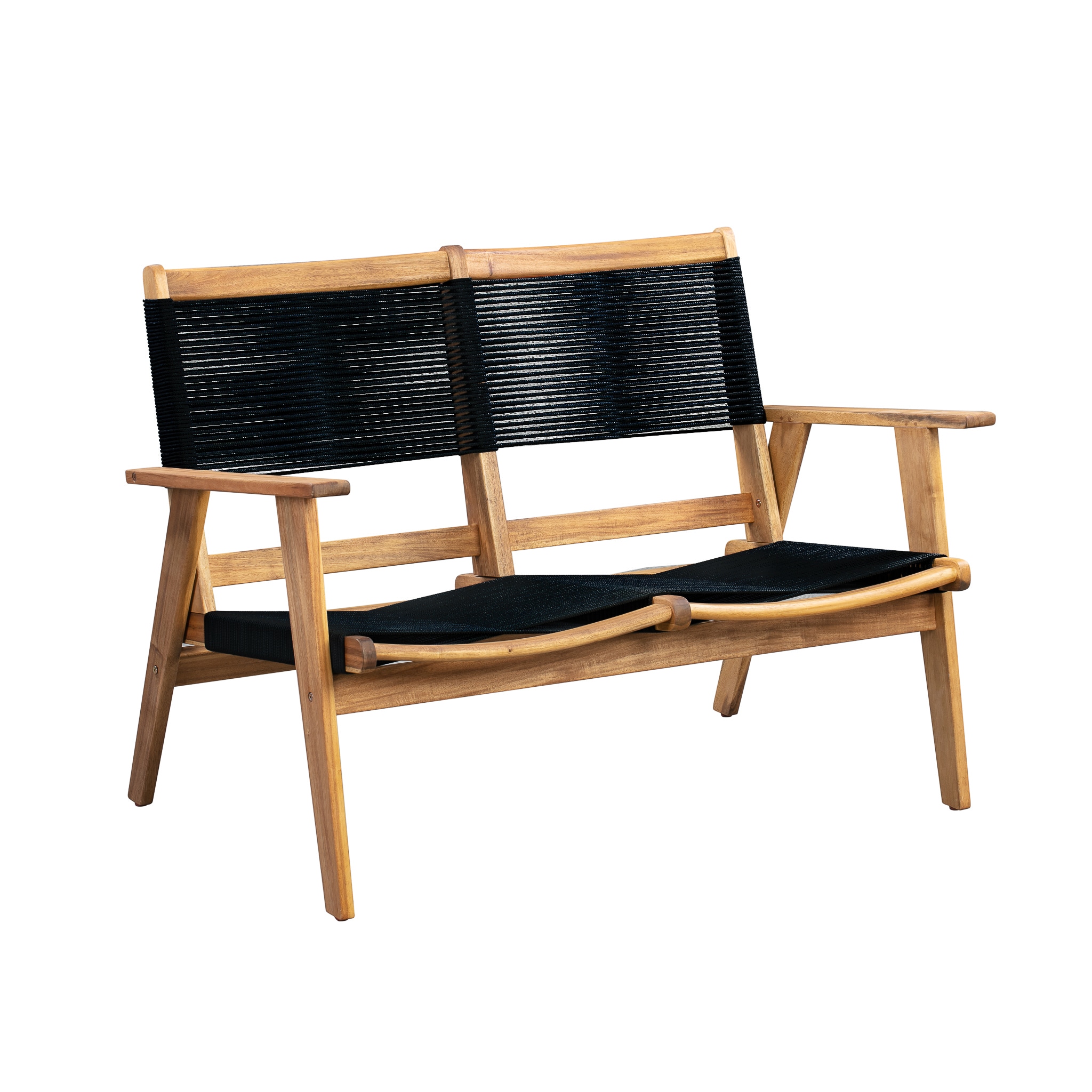 Balkene Home 63368 Kingsmen 28-in W x 33-in H Natural Acacia Garden Bench