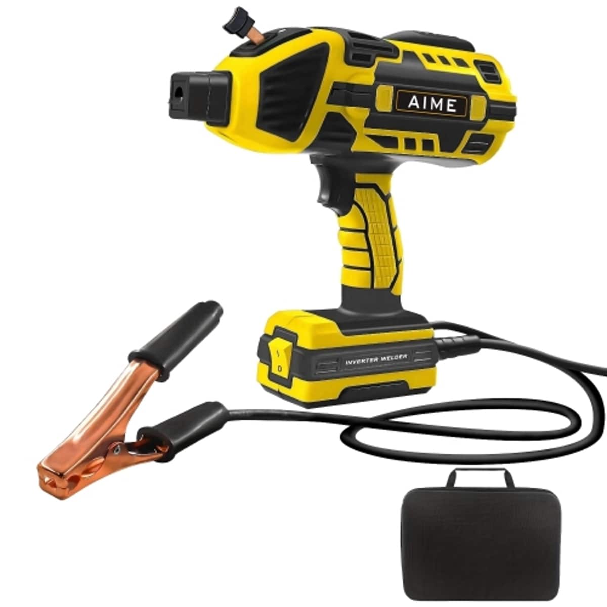 Tooliom Portable Welding Machine 110V IGBT Inverter 120 Amp Handheld Welder Yellow Black