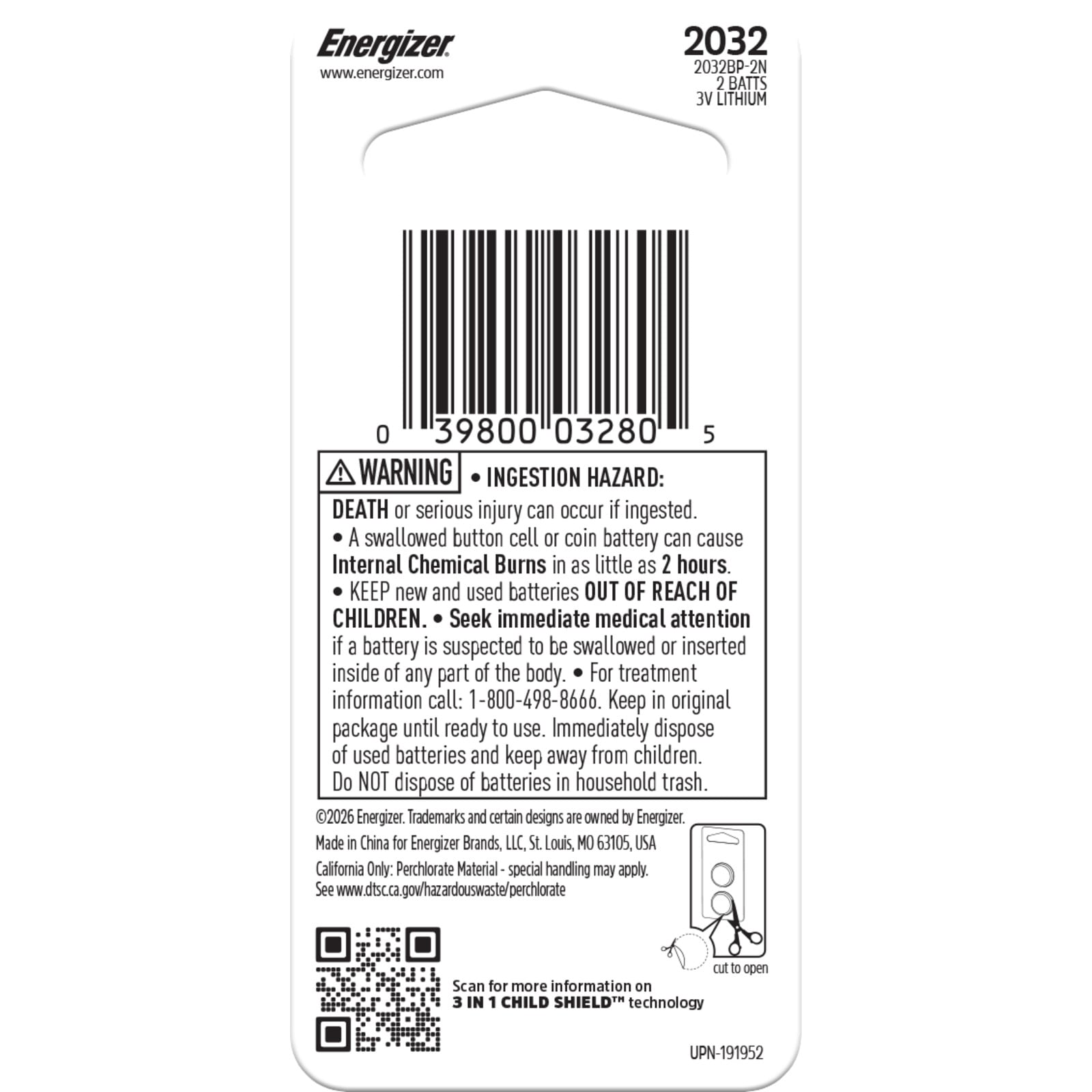 Energizer 2032BP-2N Coin-Button-Batteries - View #9