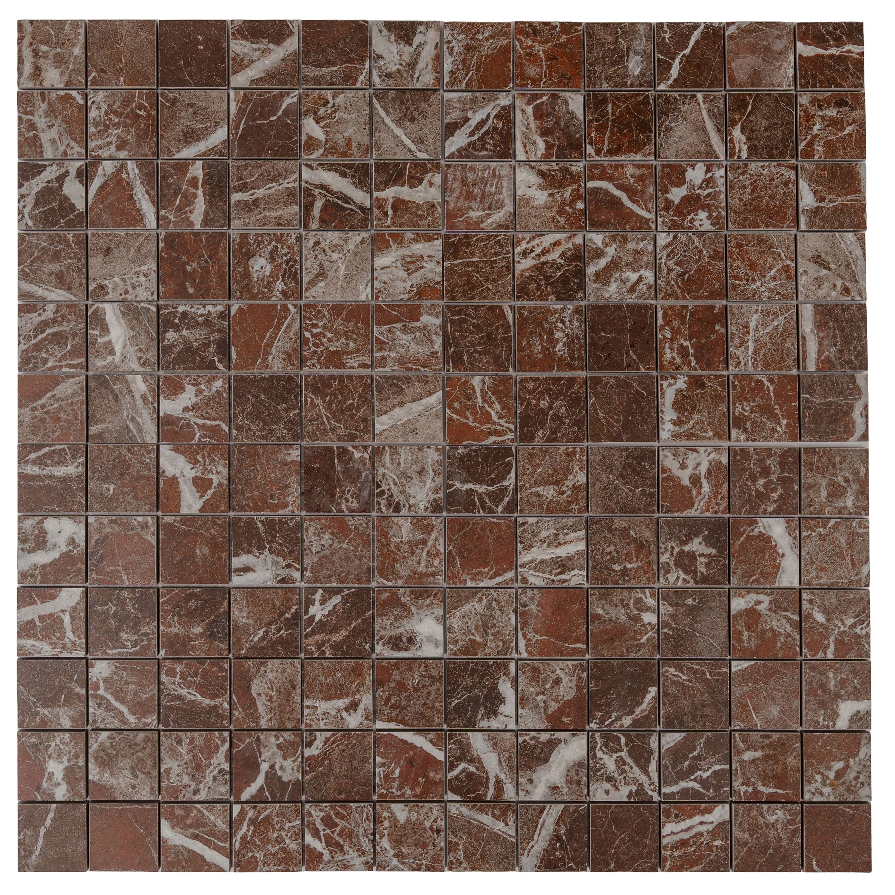 Apollo Tile Regalia Rosso Levanto 12-in x 12-in Matte Porcelain Encaustic Mosaic Floor and Wall Tile ( 5.82-sq ft Carton )