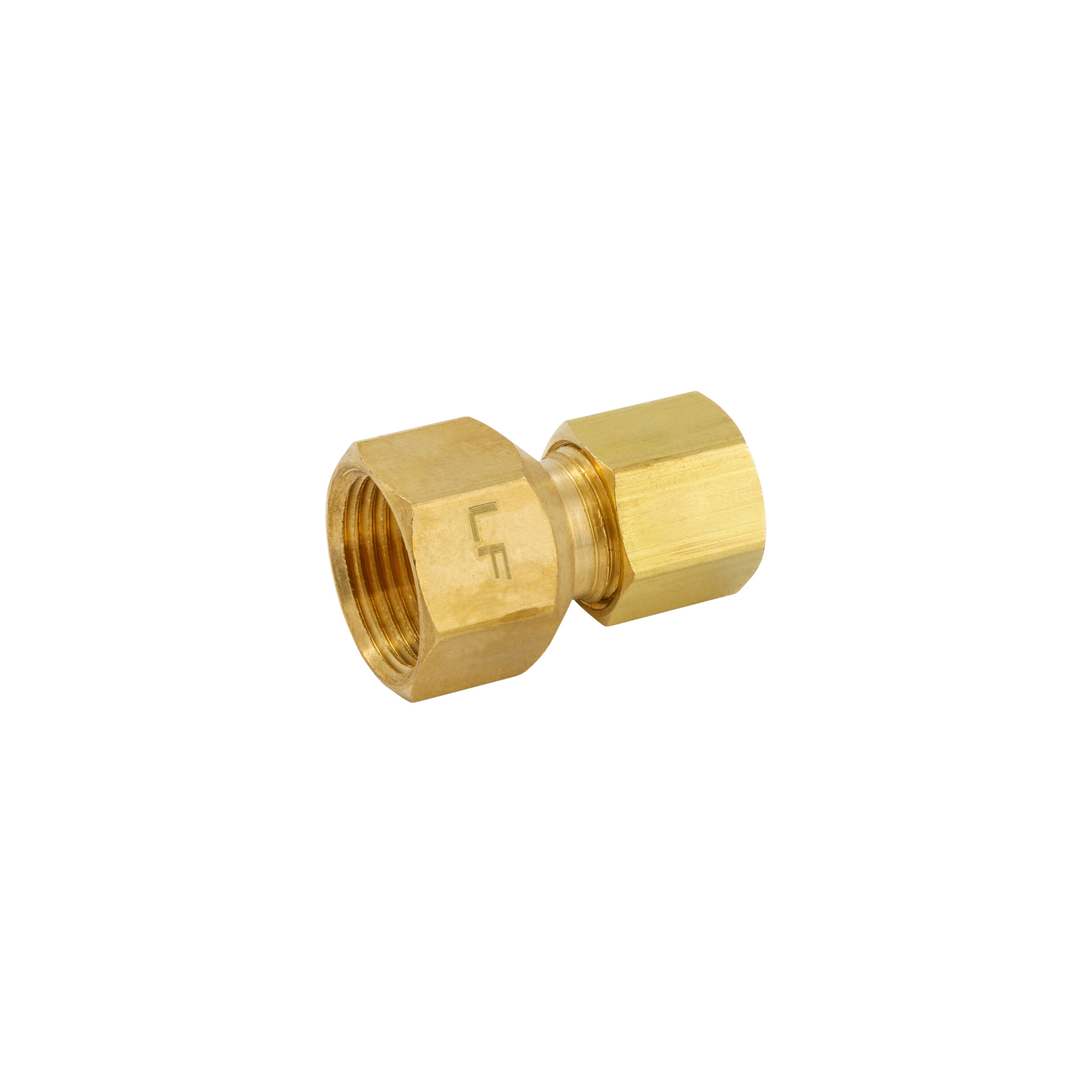 1/4 Brass Compression x 1/4 NPTF Male 90 Degree Elbow/Corner Adapter  Fitting | 369-04-04 (5-PACK)