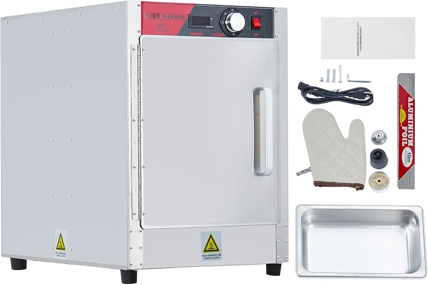 GAOMON Commercial food warmer cabinet 4 tier stainless steel hot box ...