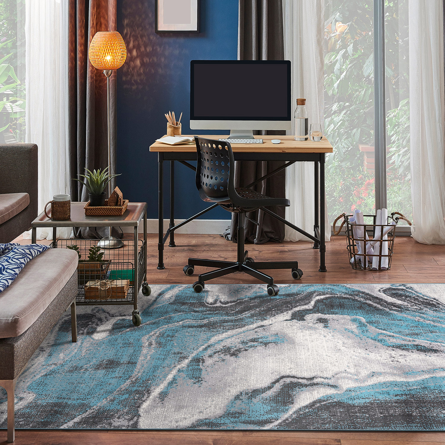 World Rug Gallery 2091BLUE5X7 rugs - View #7