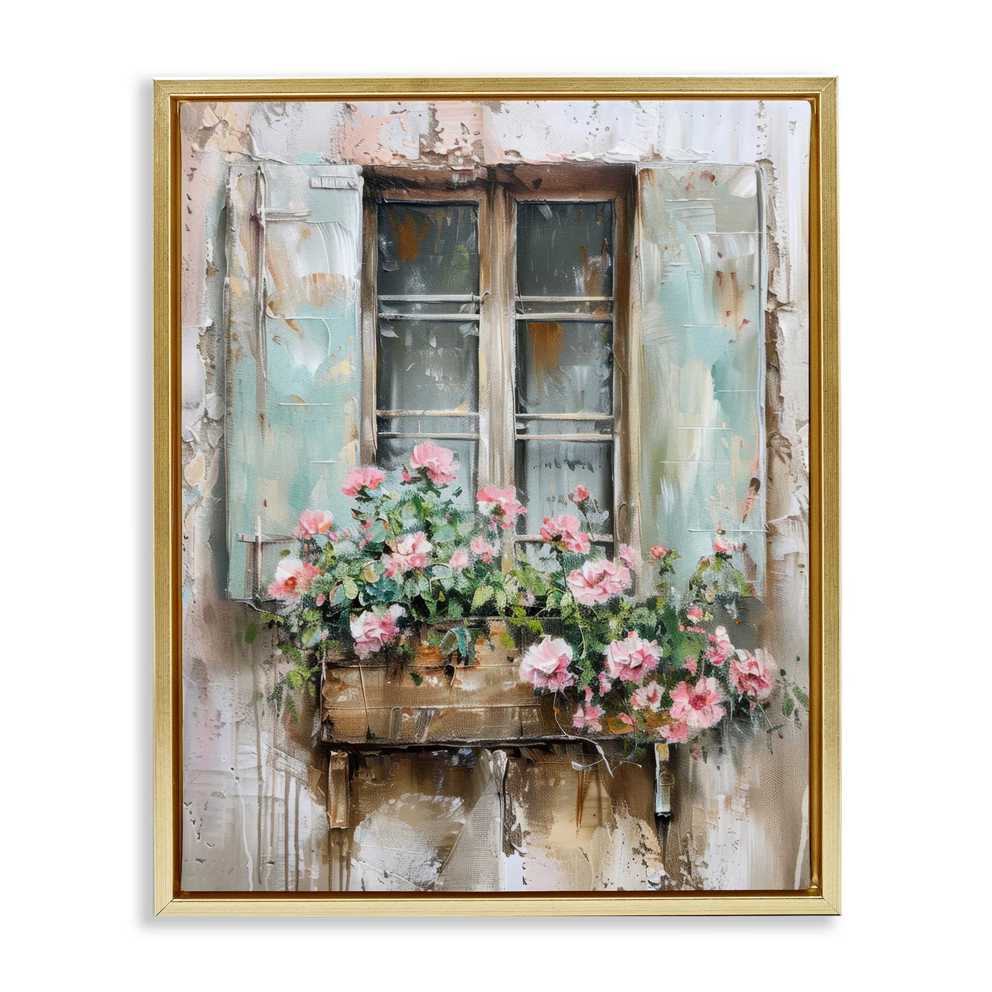 Stupell Industries BT-754-FFG-24X30 French Country Window Floating Frame design by Arlington Prints