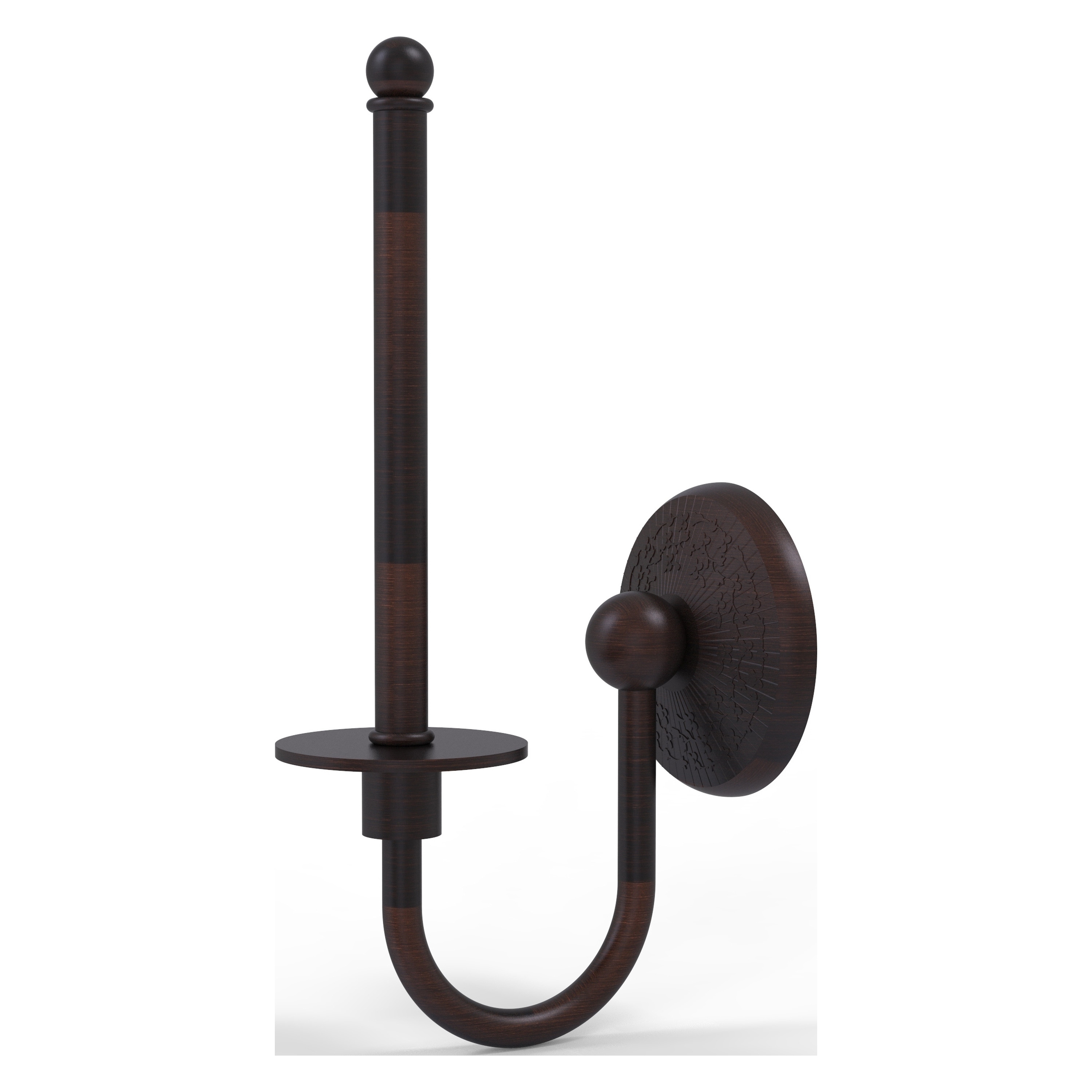 Allied Brass MC-24U-VB Monte Carlo Venetian Bronze Wall mount Single post Toilet Paper Holder 1 -Rolls with Storage