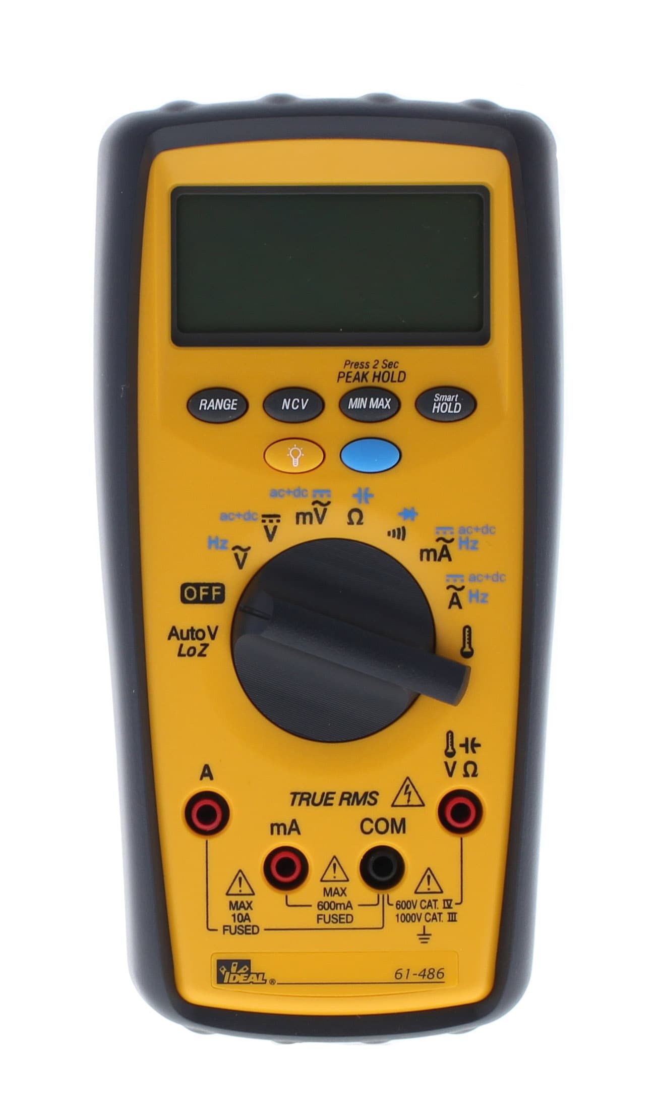 IDEAL Non-contact Digital Truerms Multimeter 10 Amp 1000-Volt in