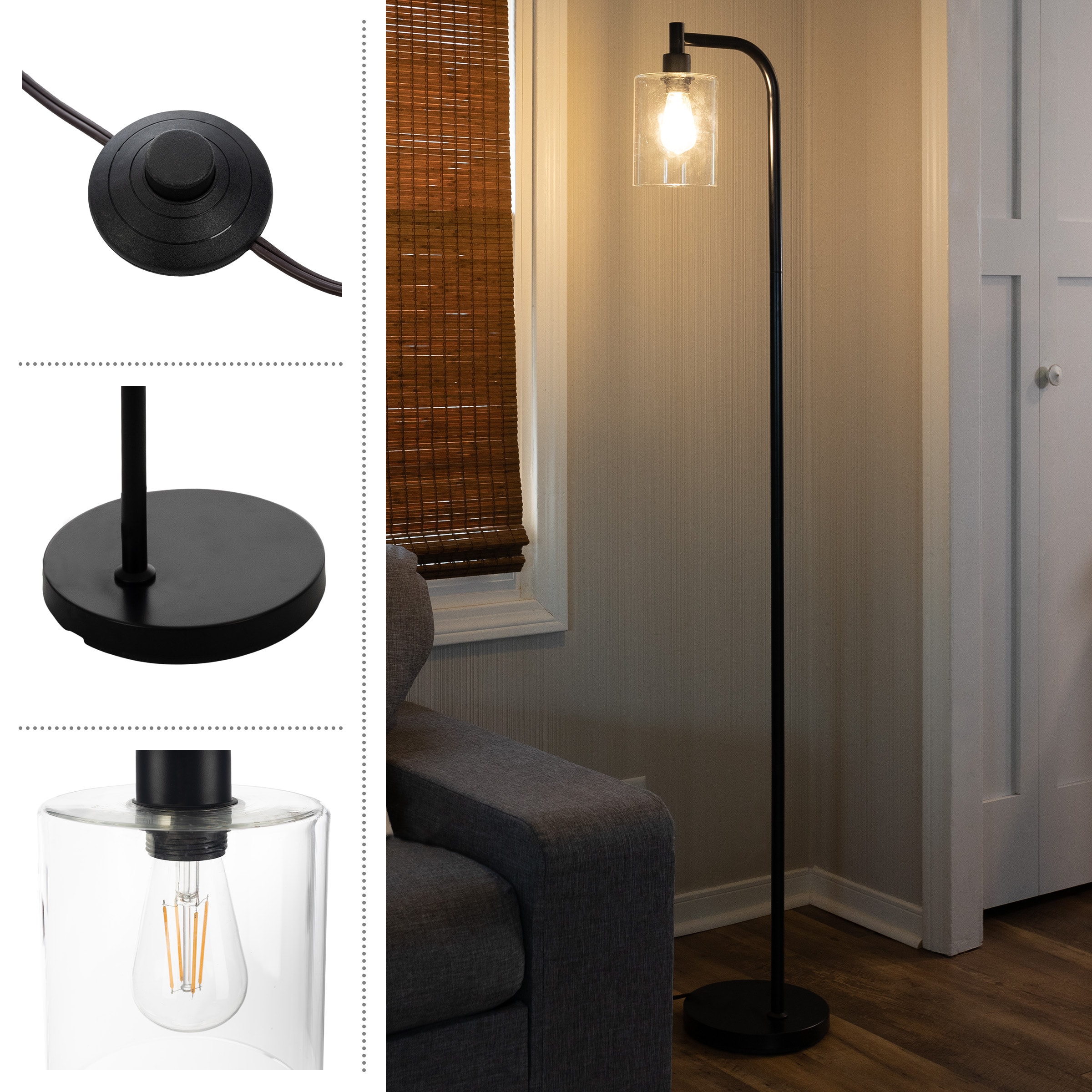 Lavish Home 72-LMPFLIND-2B floorlamps - View #3