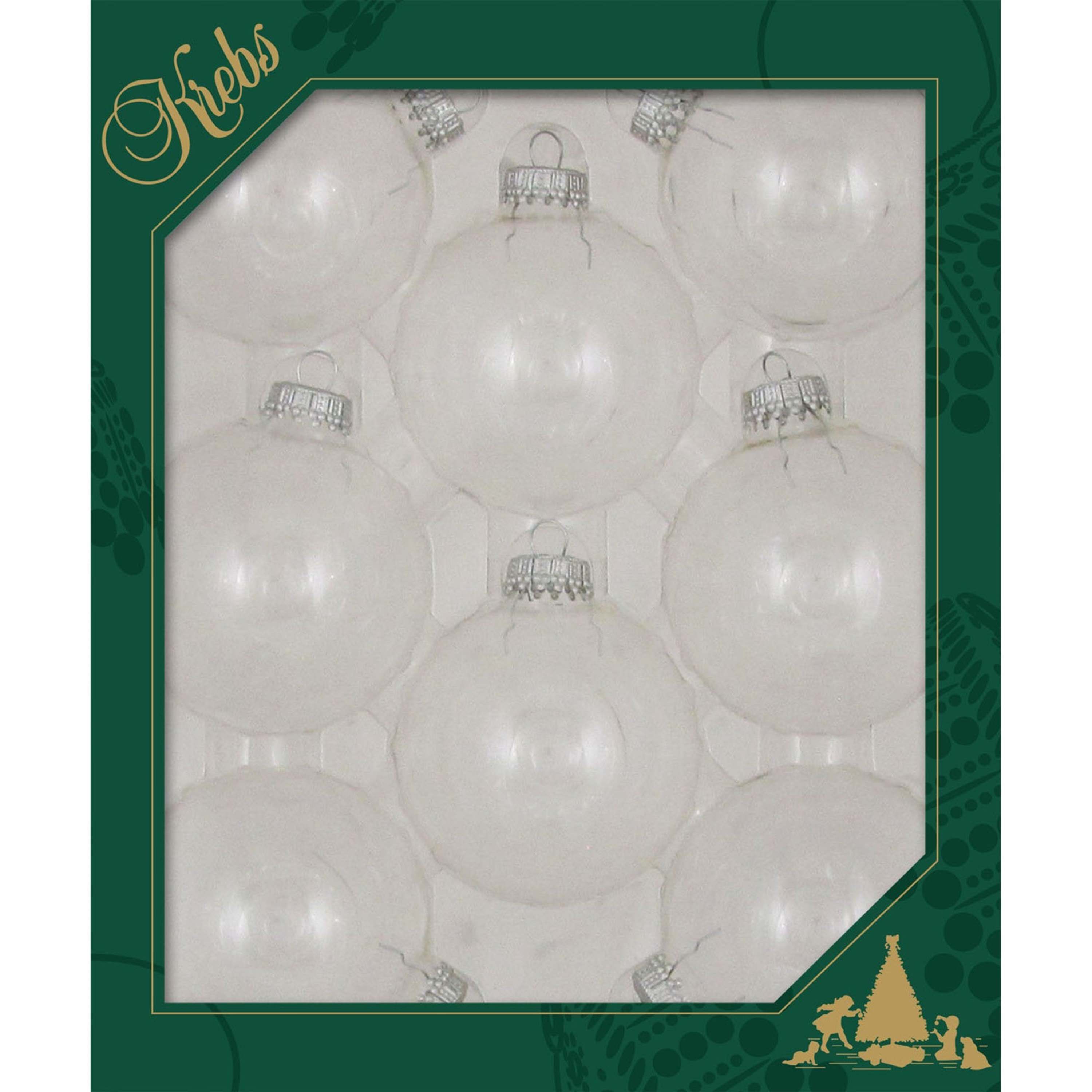 Krebs KBX70000 8 -Pack Clear Standard Indoor Ornament set